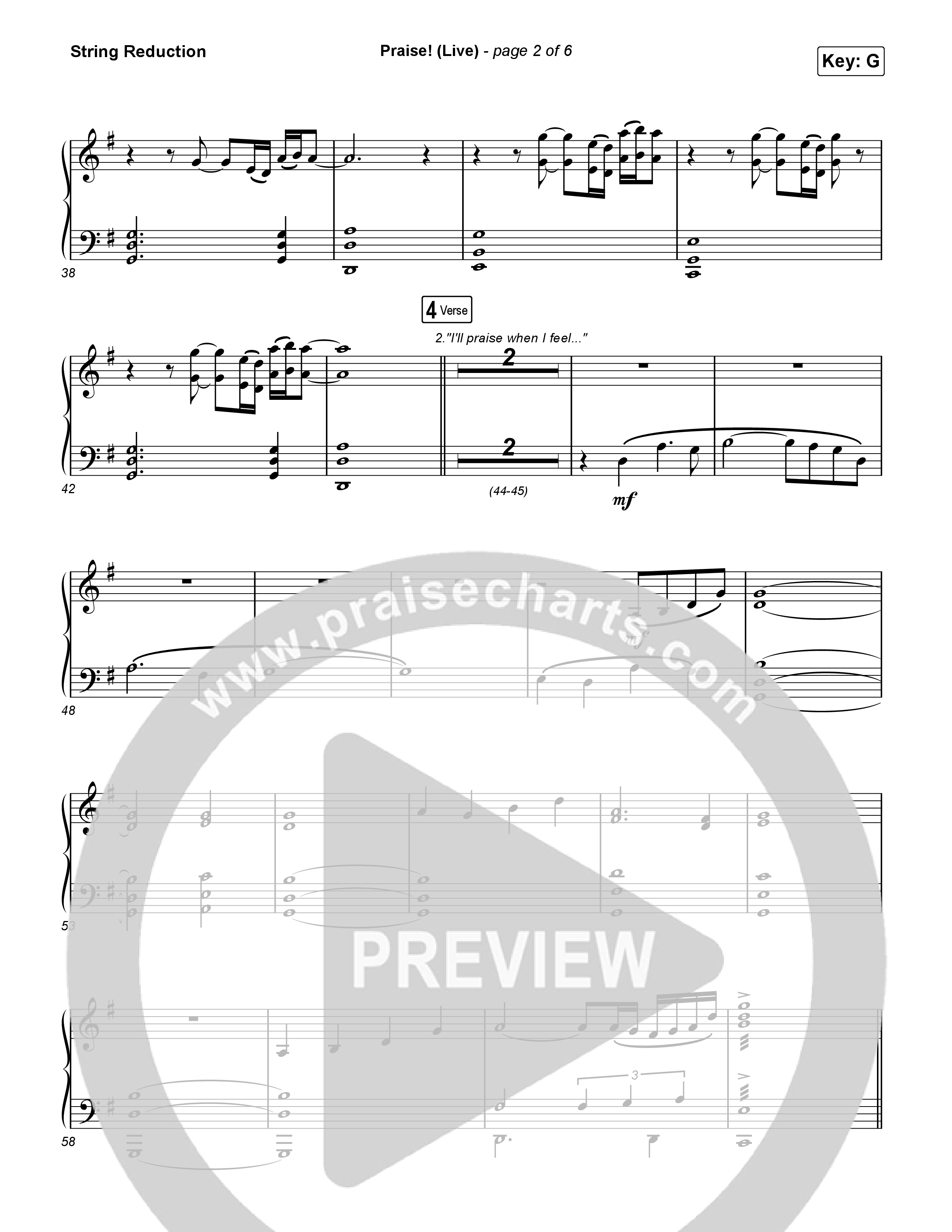 Praise (Live) String Reduction (Brandon Lake)