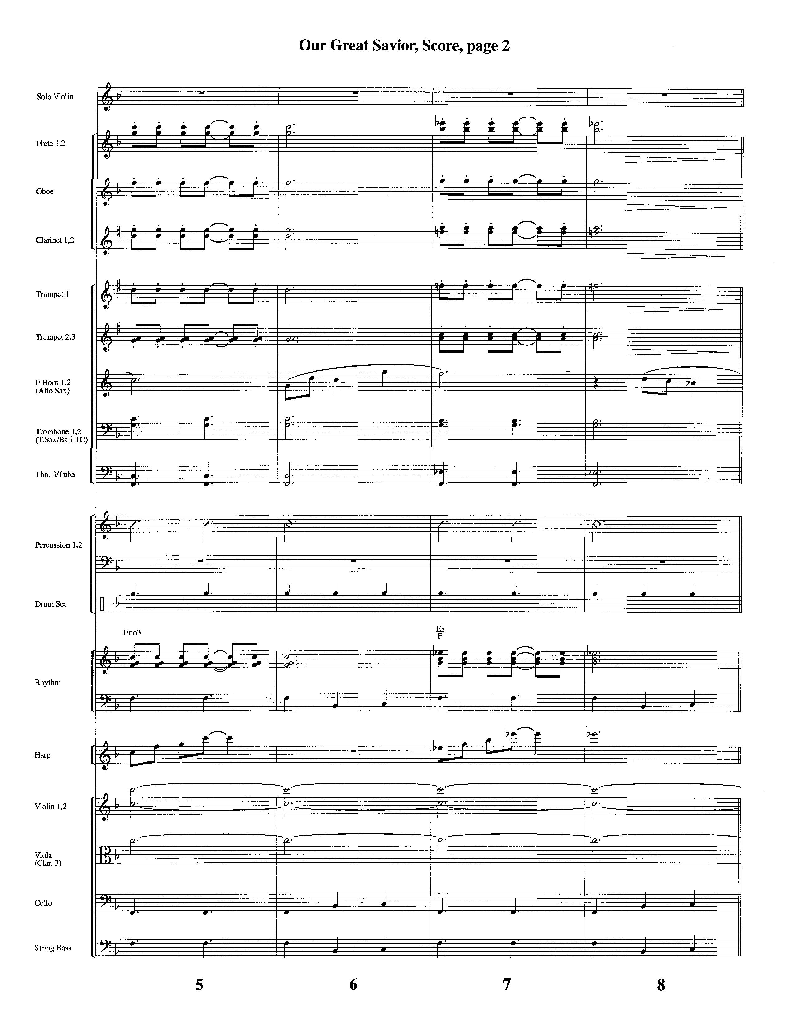 Our Great Savior (with Solo Violin) (Instrumental) Orchestration (Lifeway Worship / Arr. Ed Dickinson)