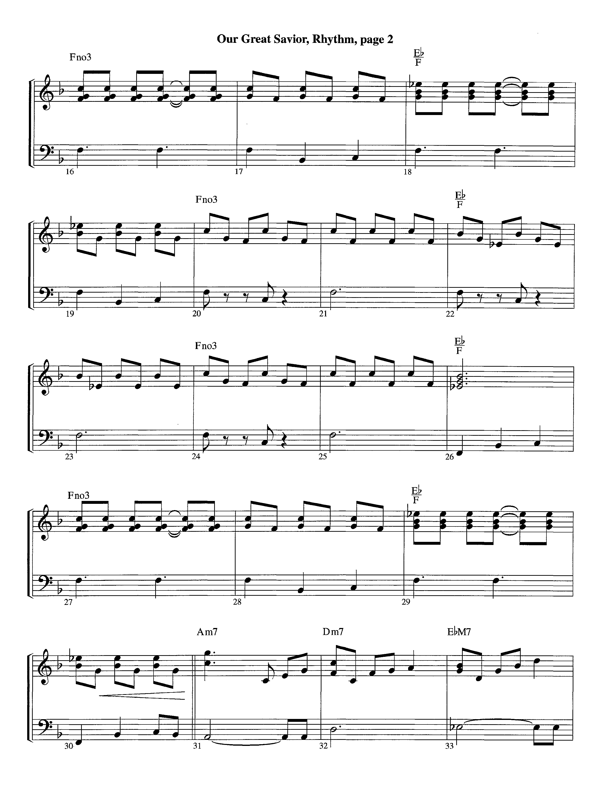 Our Great Savior (with Solo Violin) (Instrumental) Piano/Rhythm (Lifeway Worship / Arr. Ed Dickinson)