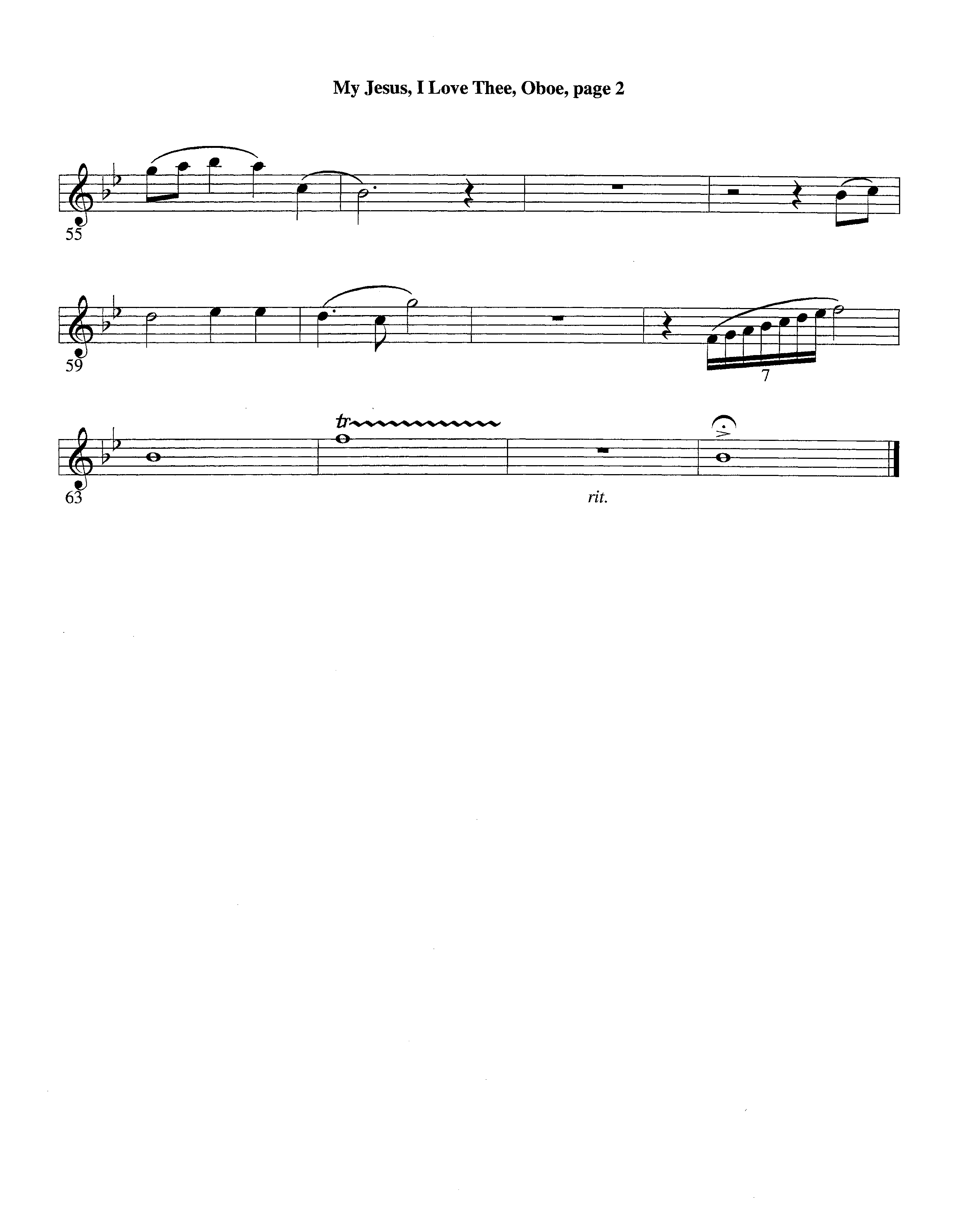 My Jesus I Love Thee (with Solo Trumpet) (Instrumental) Oboe (Lifeway Worship / Arr. Jeff Cranfill)