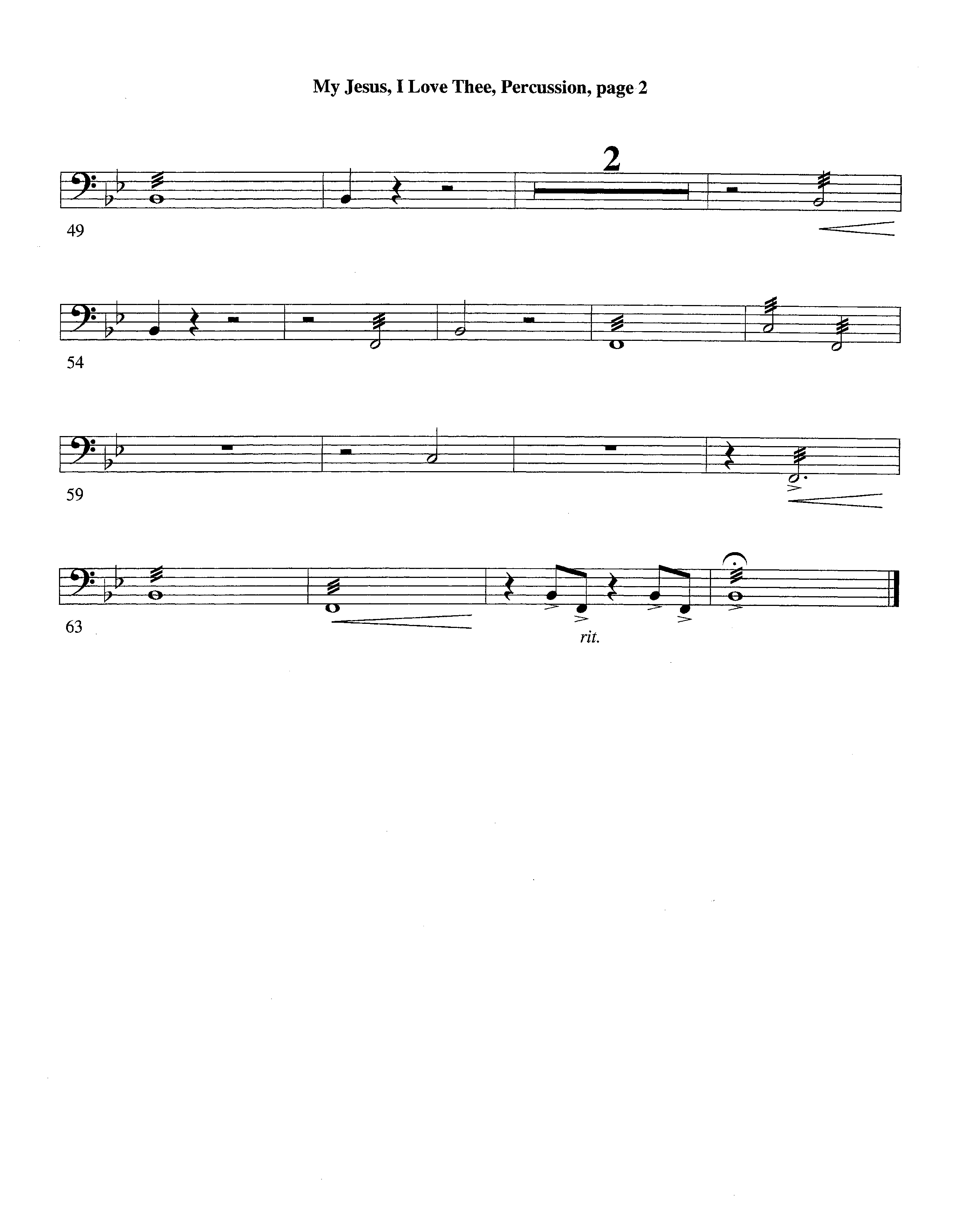 My Jesus I Love Thee (with Solo Trumpet) (Instrumental) Percussion (Lifeway Worship / Arr. Jeff Cranfill)