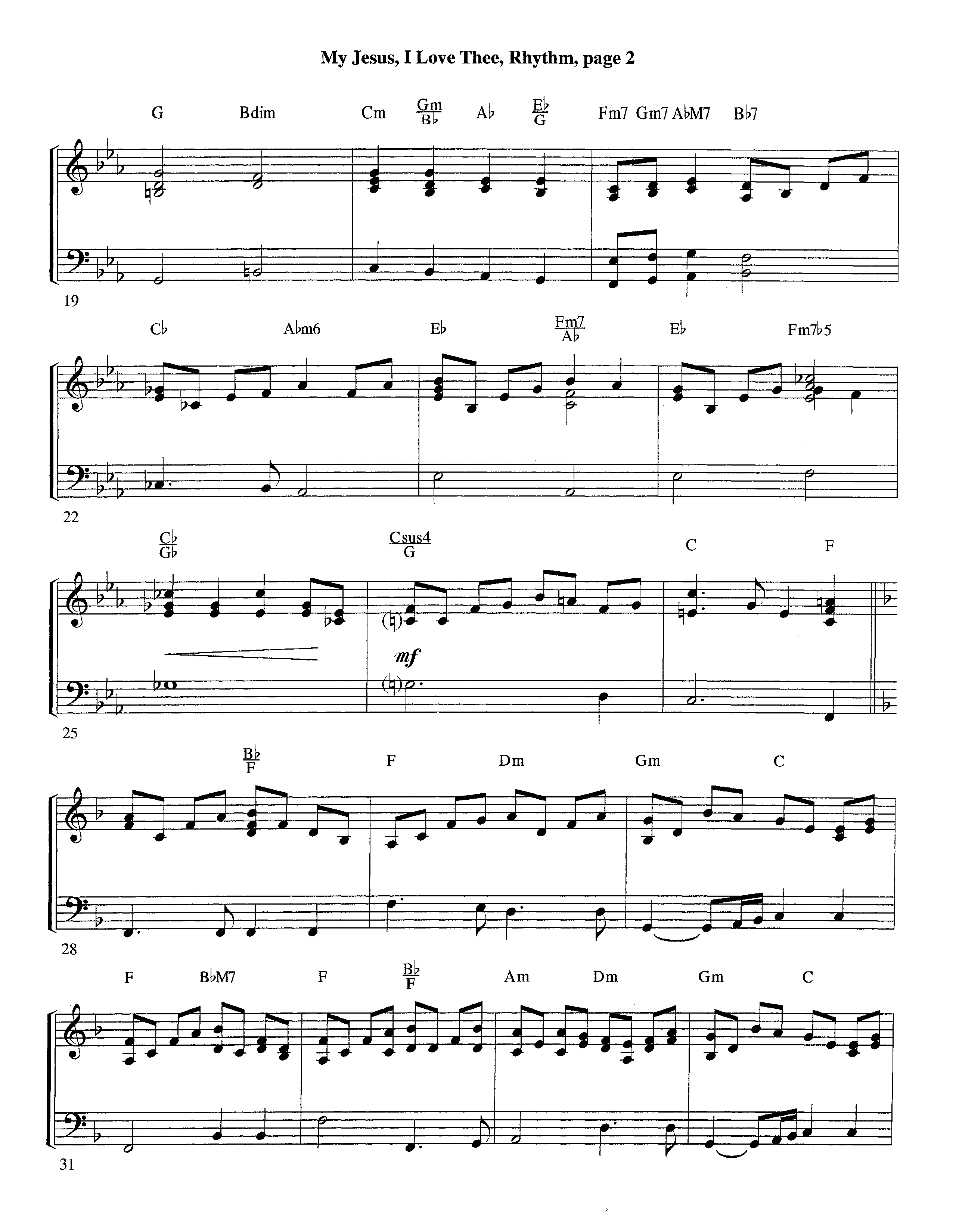 My Jesus I Love Thee (with Solo Trumpet) (Instrumental) Piano/Rhythm (Lifeway Worship / Arr. Jeff Cranfill)