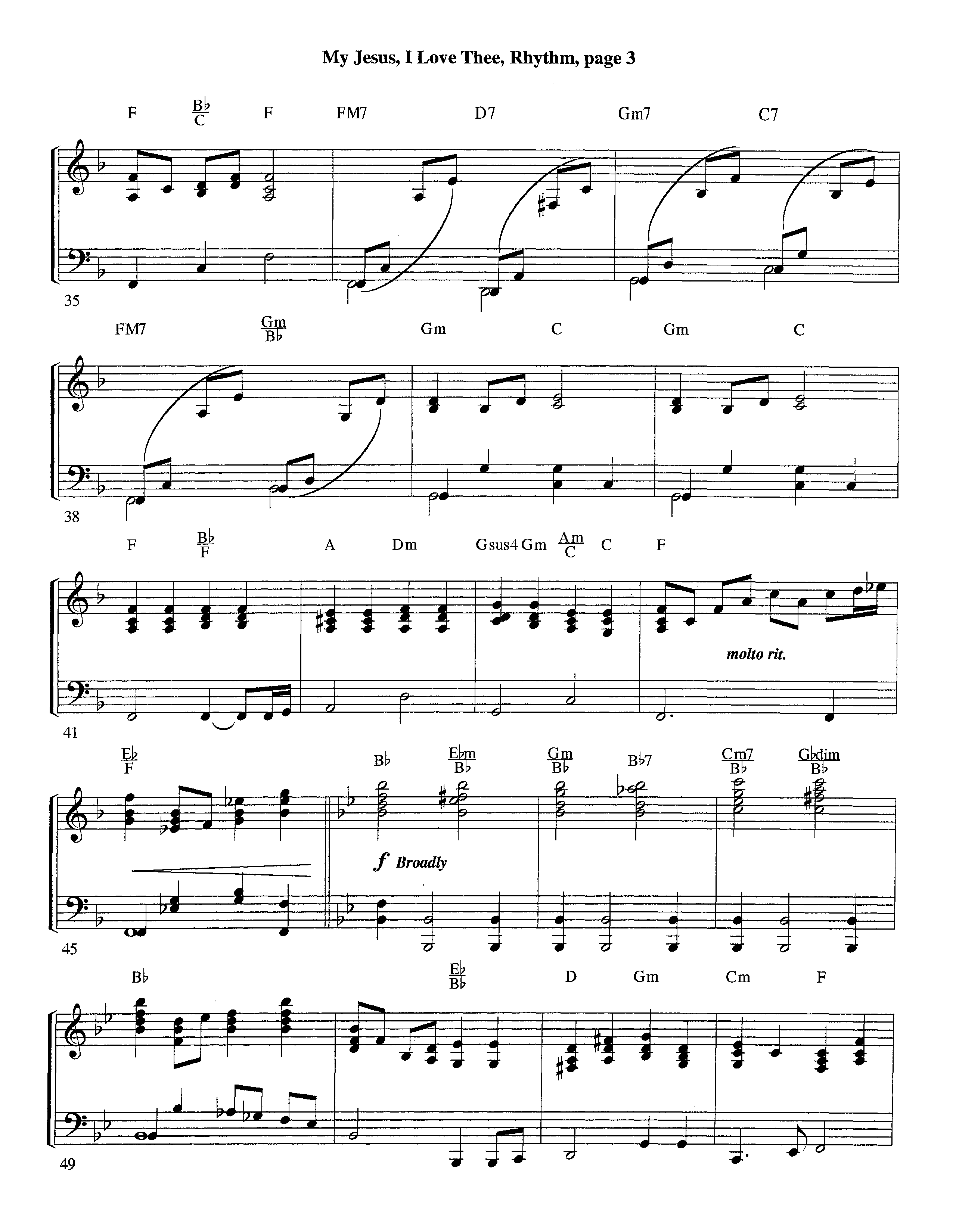 My Jesus I Love Thee (with Solo Trumpet) (Instrumental) Piano/Rhythm (Lifeway Worship / Arr. Jeff Cranfill)