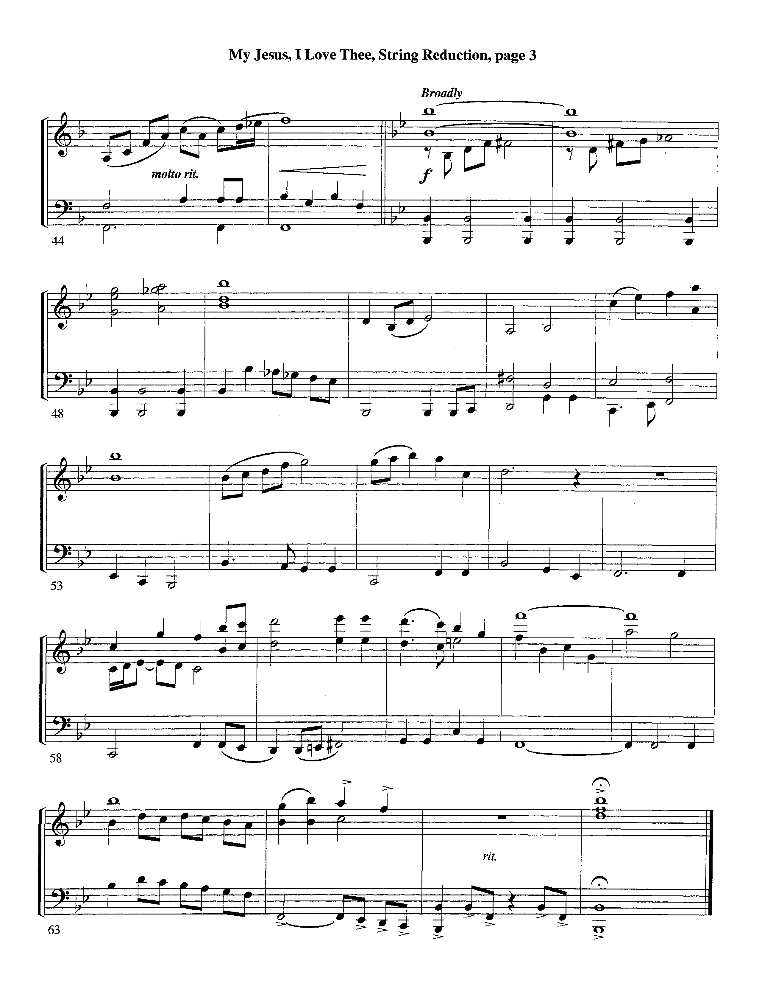 My Jesus I Love Thee (with Solo Trumpet) (Instrumental) String Reduction (Lifeway Worship / Arr. Jeff Cranfill)