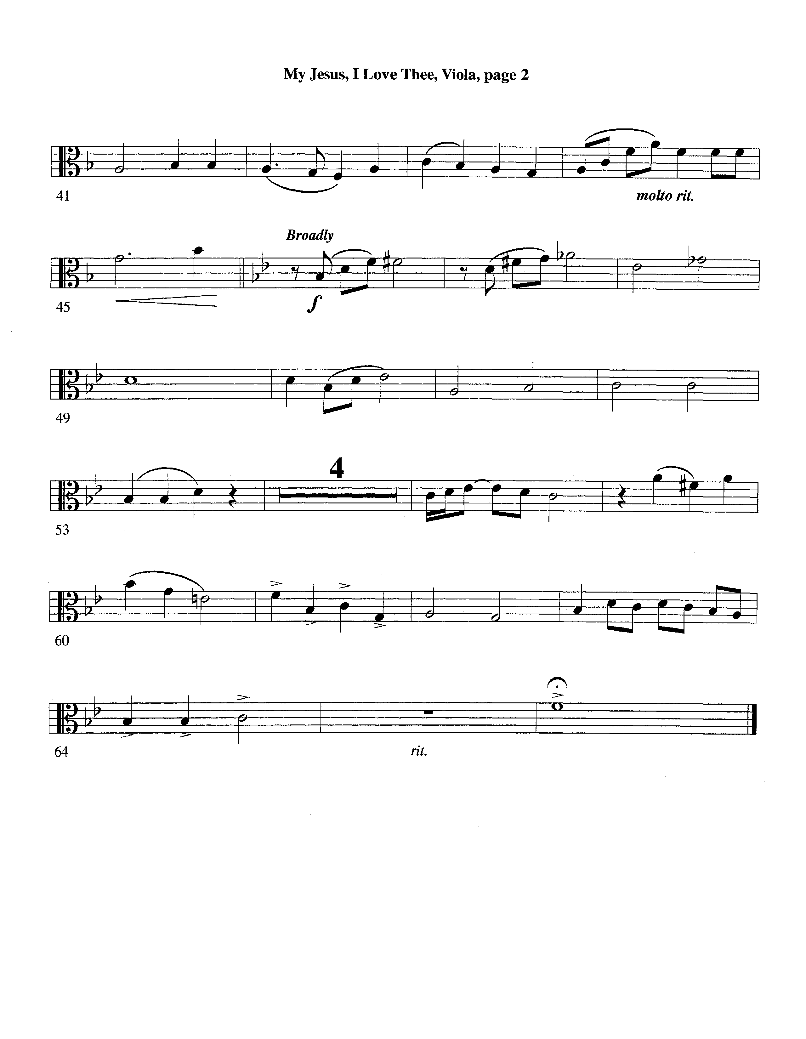 My Jesus I Love Thee (with Solo Trumpet) (Instrumental) Viola (Lifeway Worship / Arr. Jeff Cranfill)