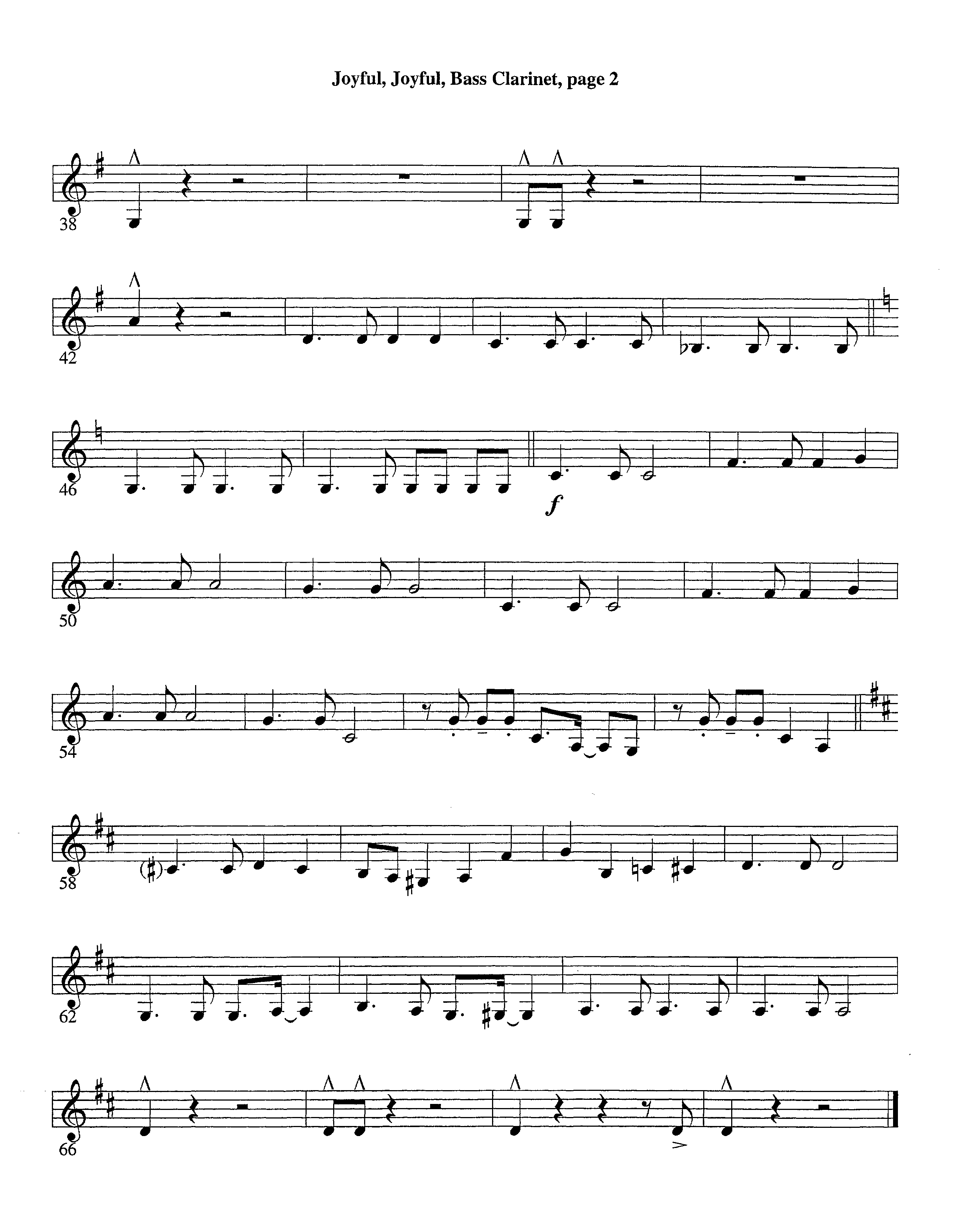 Joyful Joyful We Adore Thee (with Solo Piano) (Instrumental) Bass Clarinet (Lifeway Worship / Arr. Billy Payne / Arr. Richard Kingsmore / Orch. Richard Kingsmore)