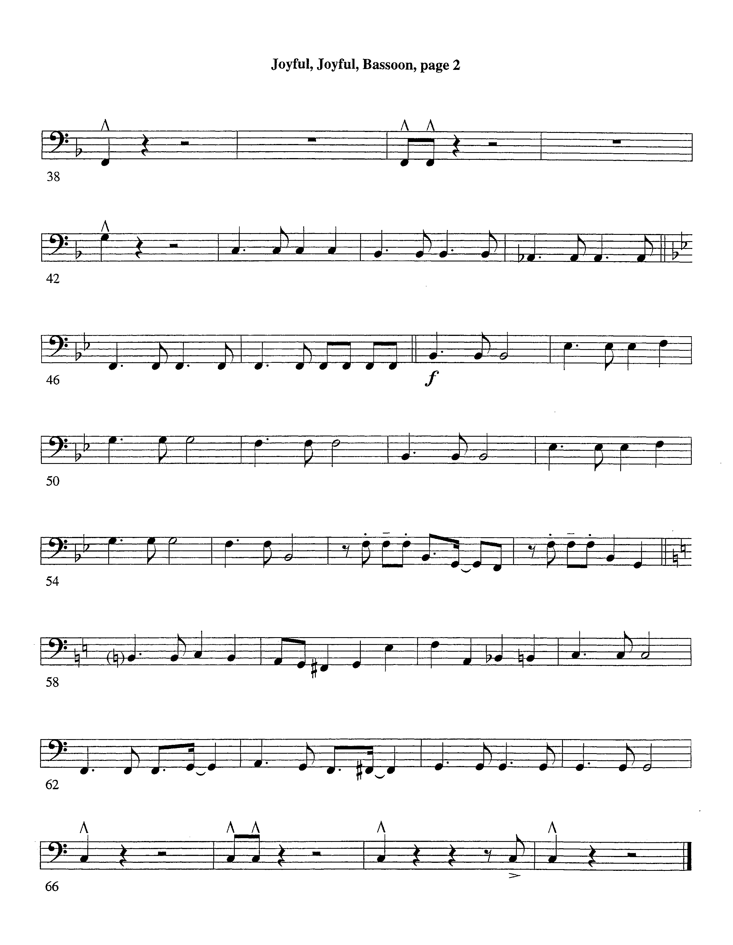 Joyful Joyful We Adore Thee (with Solo Piano) (Instrumental) Bassoon (Lifeway Worship / Arr. Billy Payne / Arr. Richard Kingsmore / Orch. Richard Kingsmore)