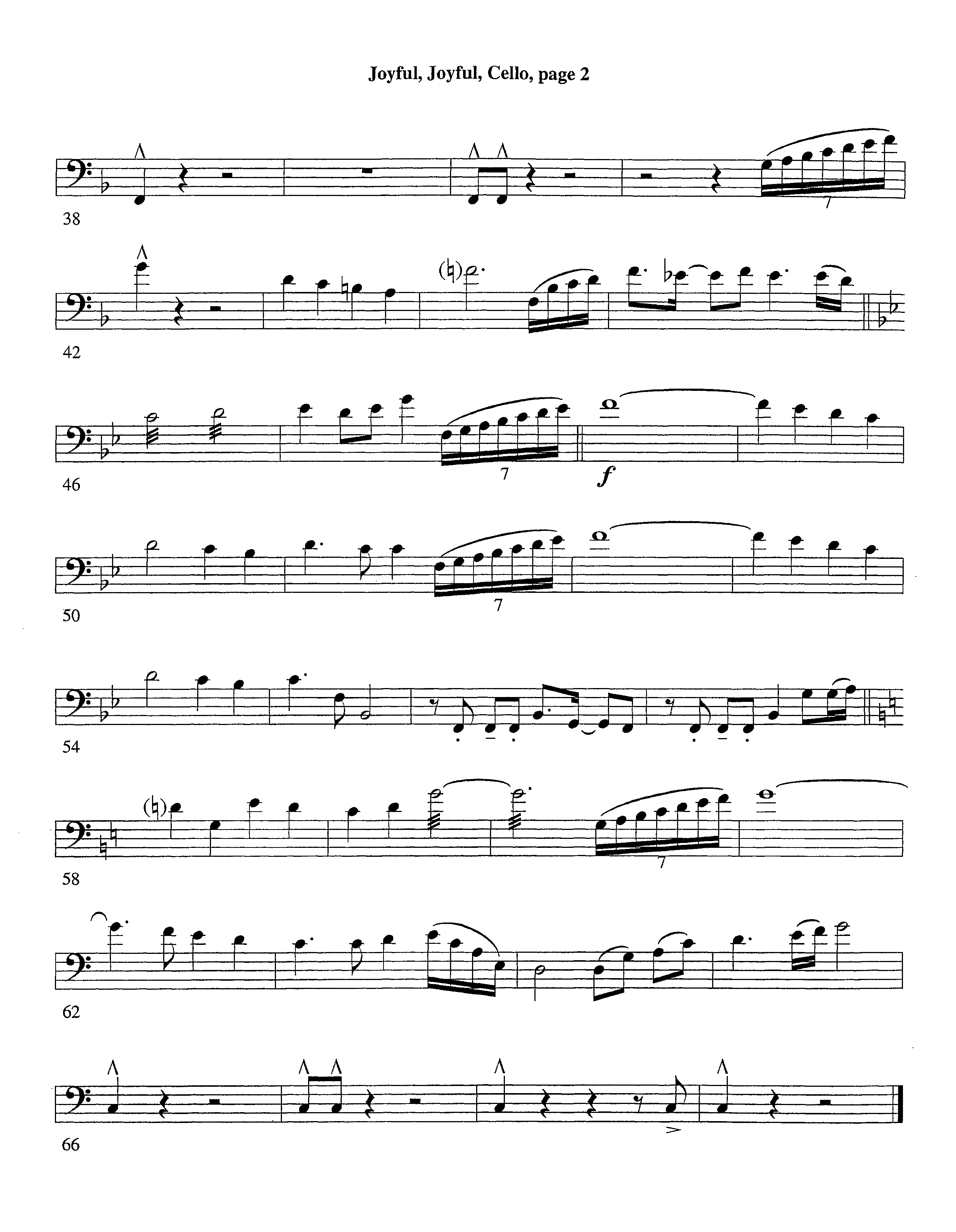 Joyful Joyful We Adore Thee (with Solo Piano) (Instrumental) Cello (Lifeway Worship / Arr. Billy Payne / Arr. Richard Kingsmore / Orch. Richard Kingsmore)