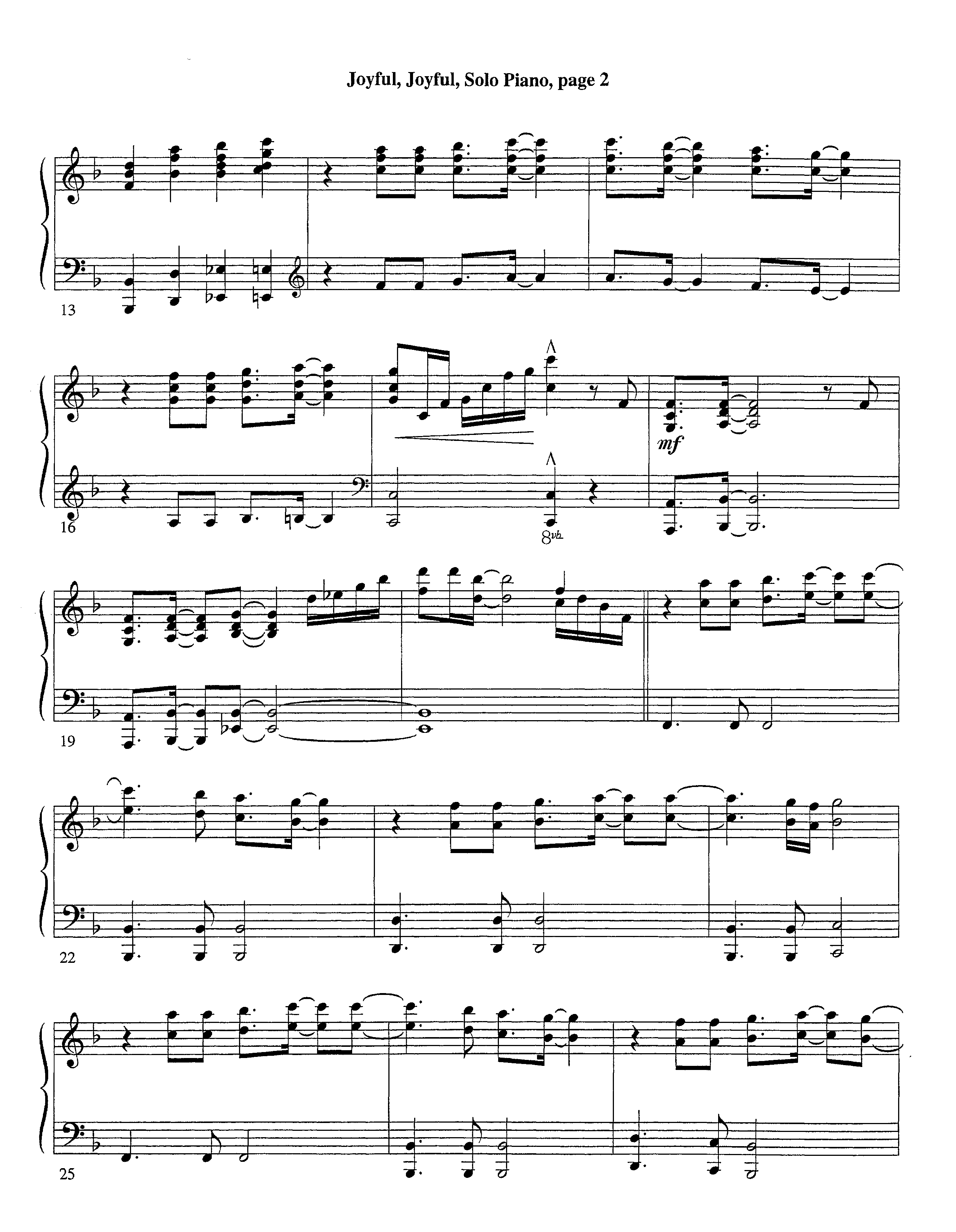 Joyful Joyful We Adore Thee (with Solo Piano) (Instrumental) Piano Sheet (Lifeway Worship / Arr. Billy Payne / Arr. Richard Kingsmore / Orch. Richard Kingsmore)