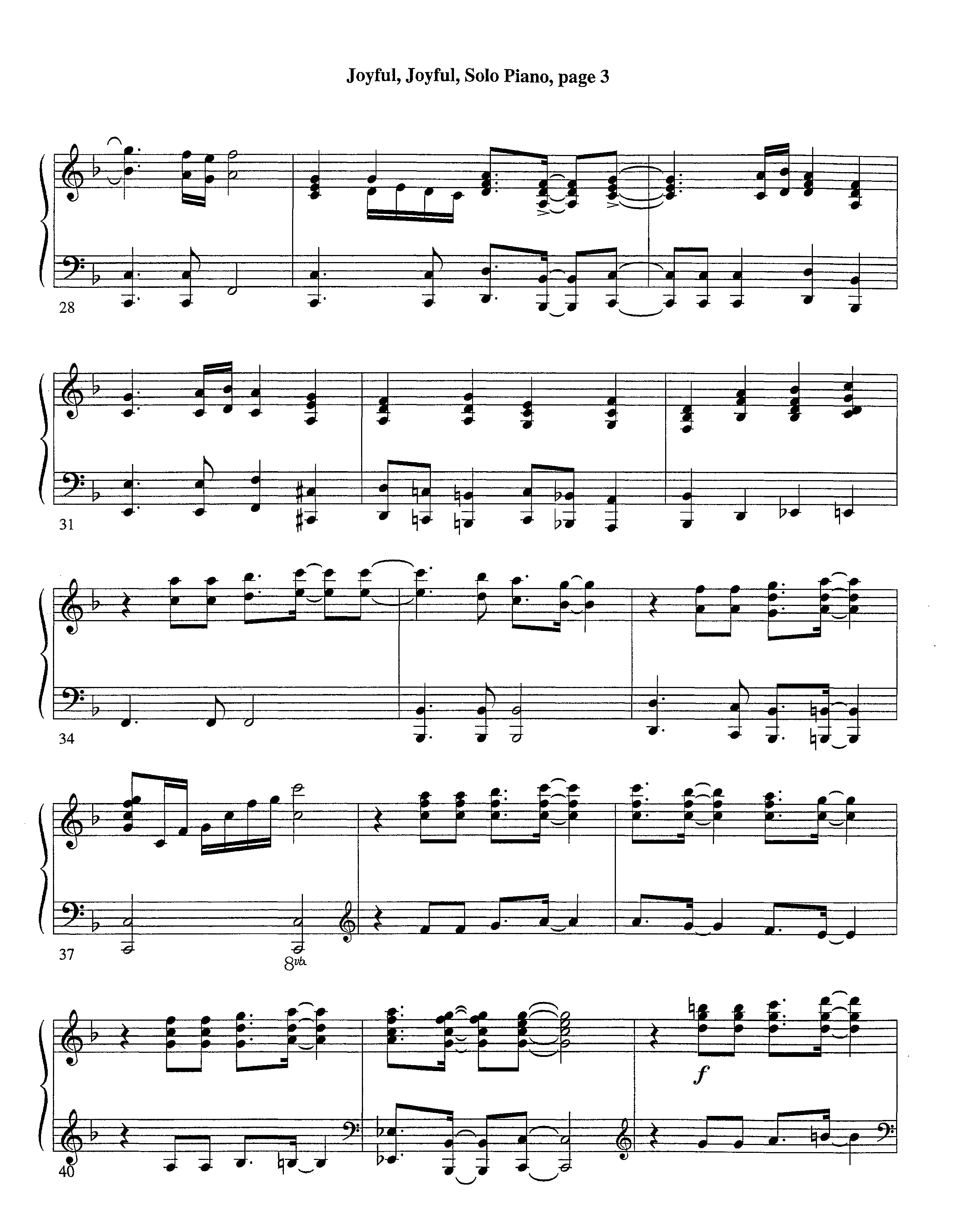 Joyful Joyful We Adore Thee (with Solo Piano) (Instrumental) Piano Sheet (Lifeway Worship / Arr. Billy Payne / Arr. Richard Kingsmore / Orch. Richard Kingsmore)
