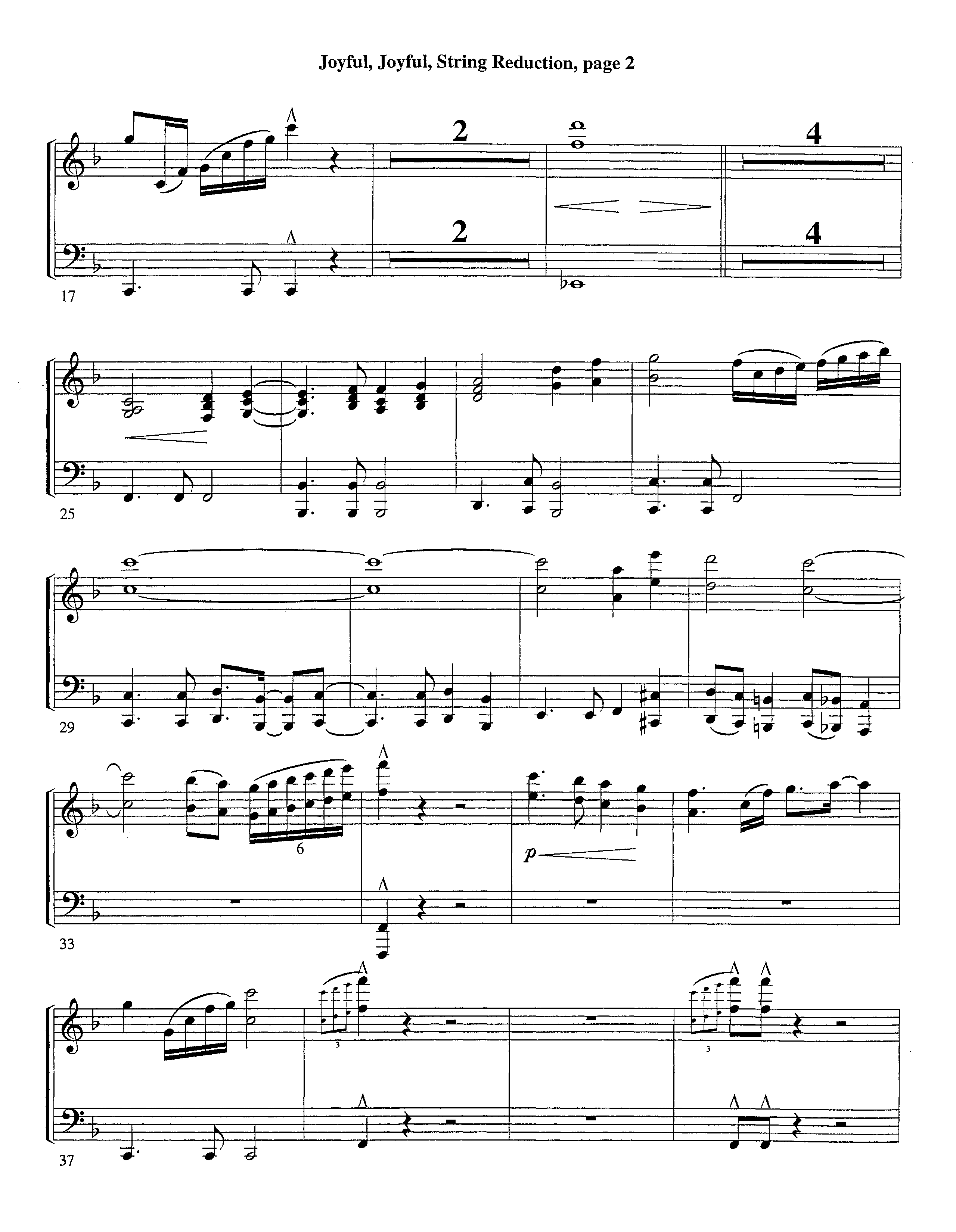 Joyful Joyful We Adore Thee&nbsp;(with Solo&nbsp;Piano) (Instrumental) String Reduction (Lifeway Worship / Arr. Billy Payne / Arr. Richard Kingsmore / Orch. Richard Kingsmore)