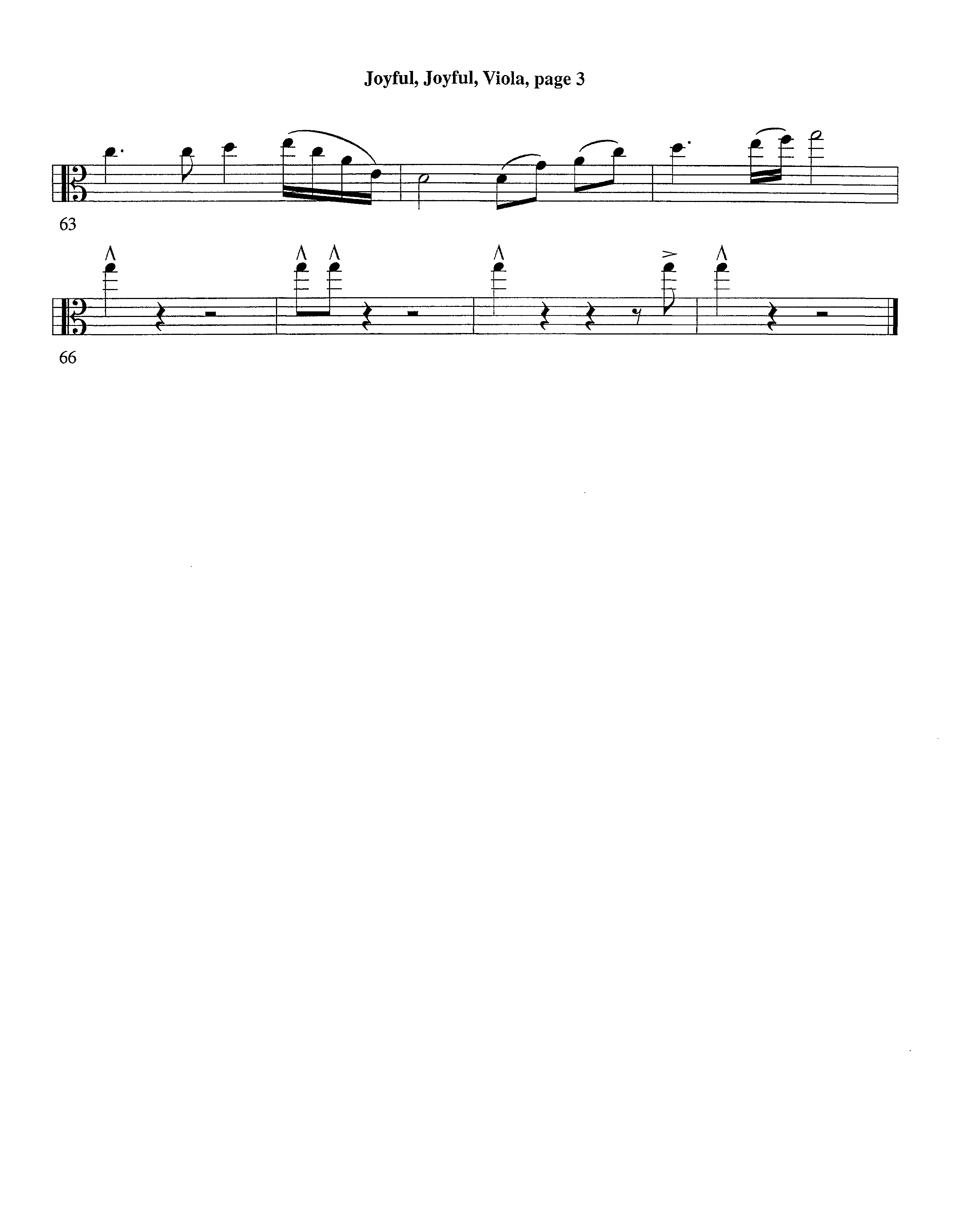 Joyful Joyful We Adore Thee (with Solo Piano) (Instrumental) Viola (Lifeway Worship / Arr. Billy Payne / Arr. Richard Kingsmore / Orch. Richard Kingsmore)