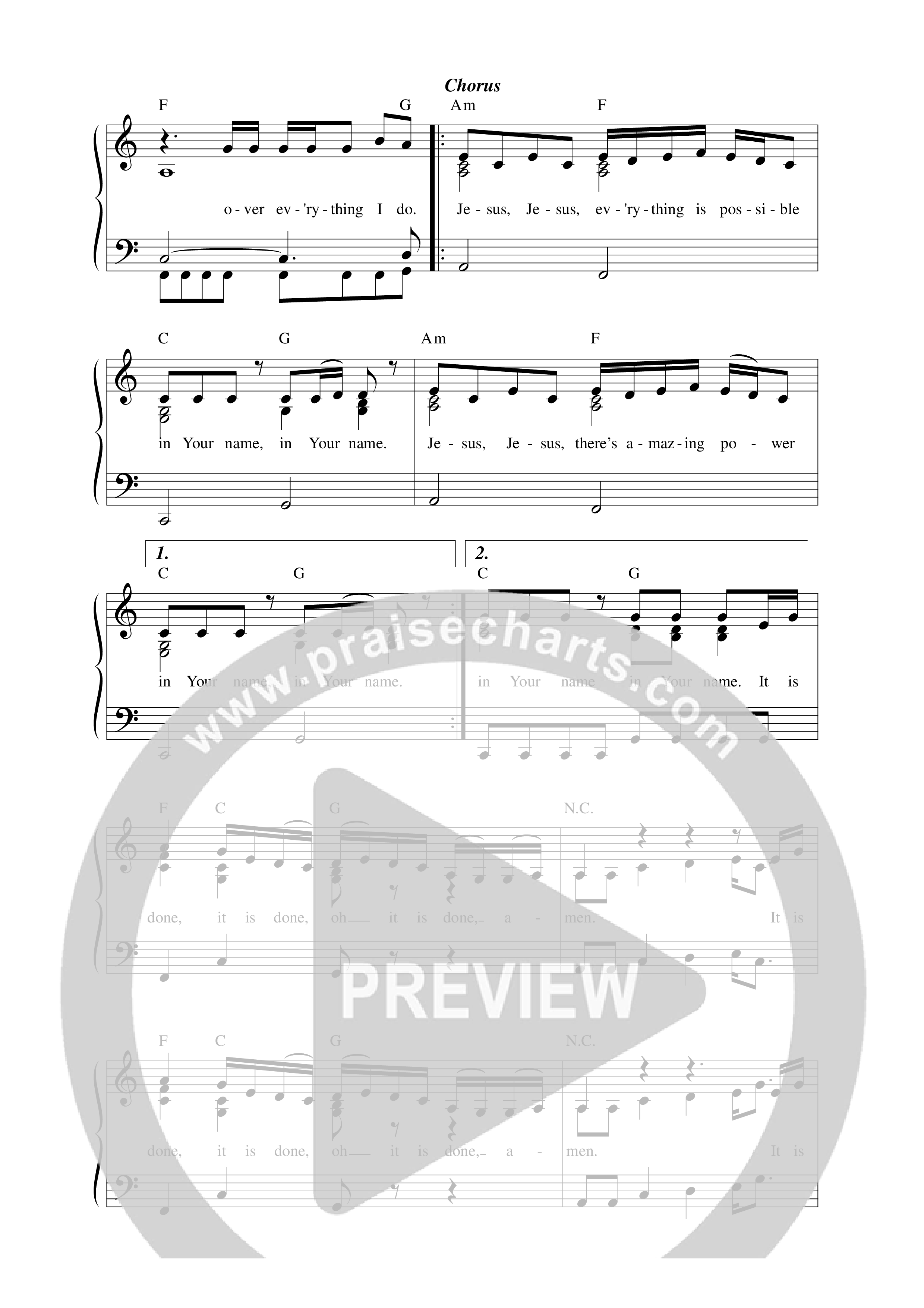 Confessions (Live) Lead Sheet Melody (Sinach)