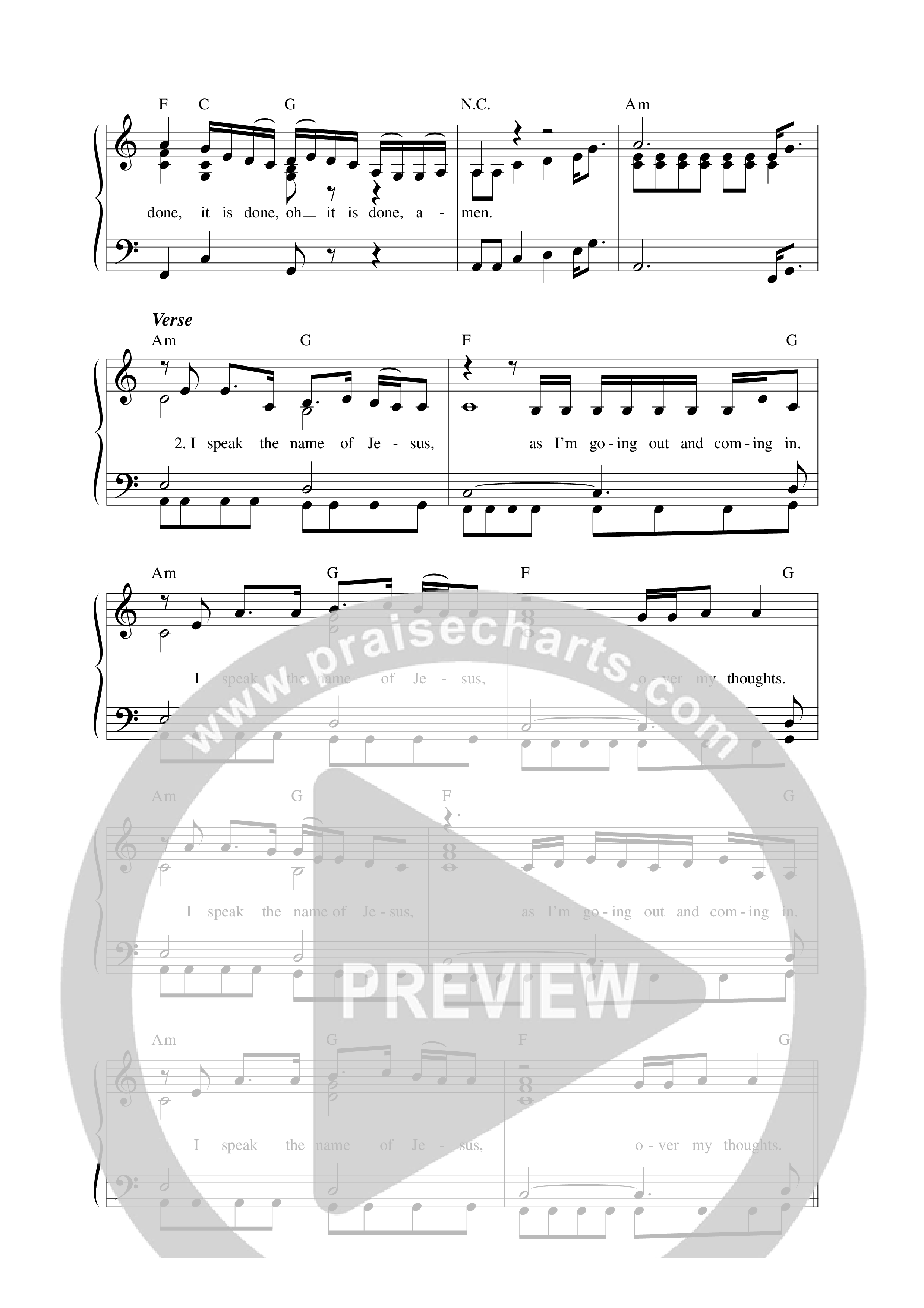 Confessions (Live) Lead Sheet Melody (Sinach)