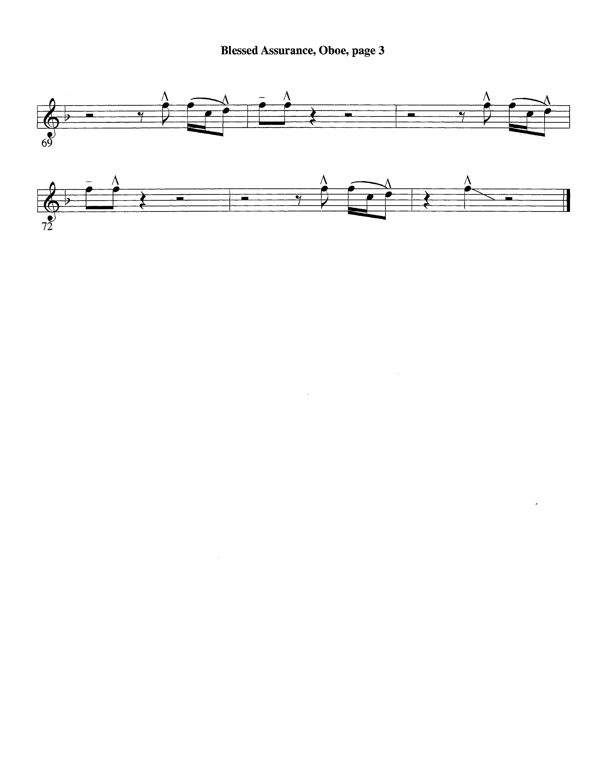 Blessed Assurance (with Solo Alto Sax) (Instrumental) Oboe (Lifeway Worship / Arr. Ed Dickinson)