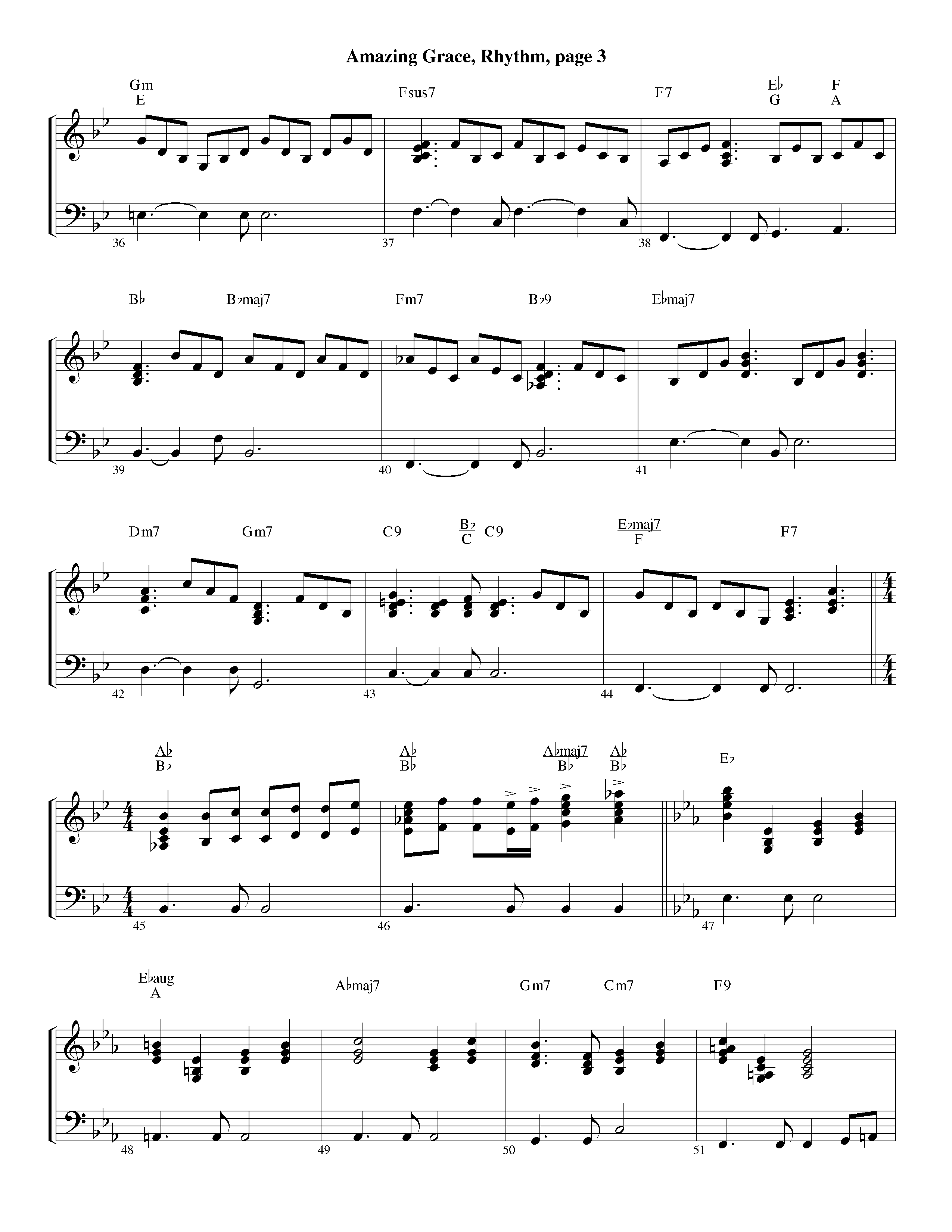 Amazing Grace (with Solo Trumpet) (Instrumental) Piano/Rhythm (Lifeway Worship / Arr. Ed Dickinson)