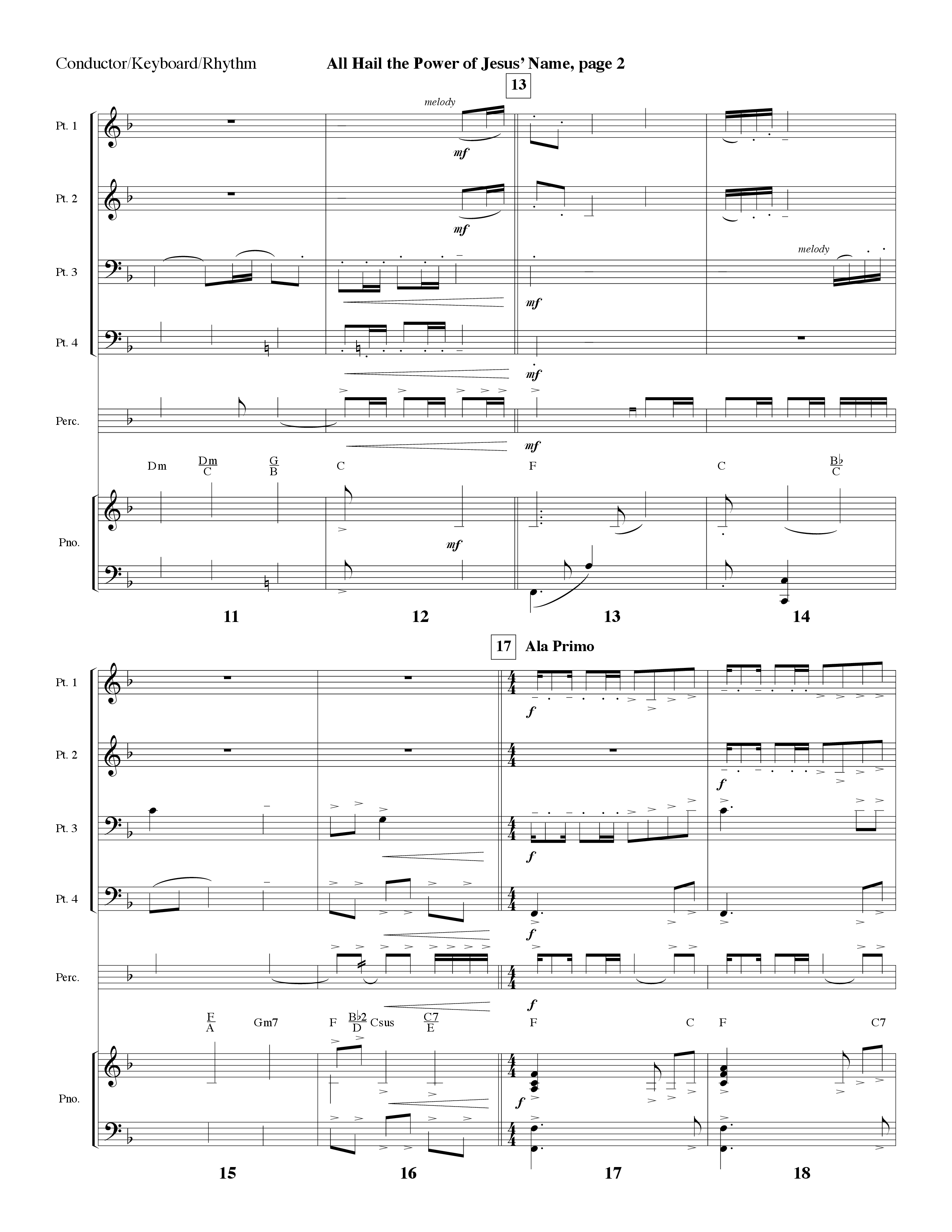 All Hail The Power Of Jesus' Name (Instrumental) Orchestration (Lifeway Worship / Arr. Bob Burroughs)