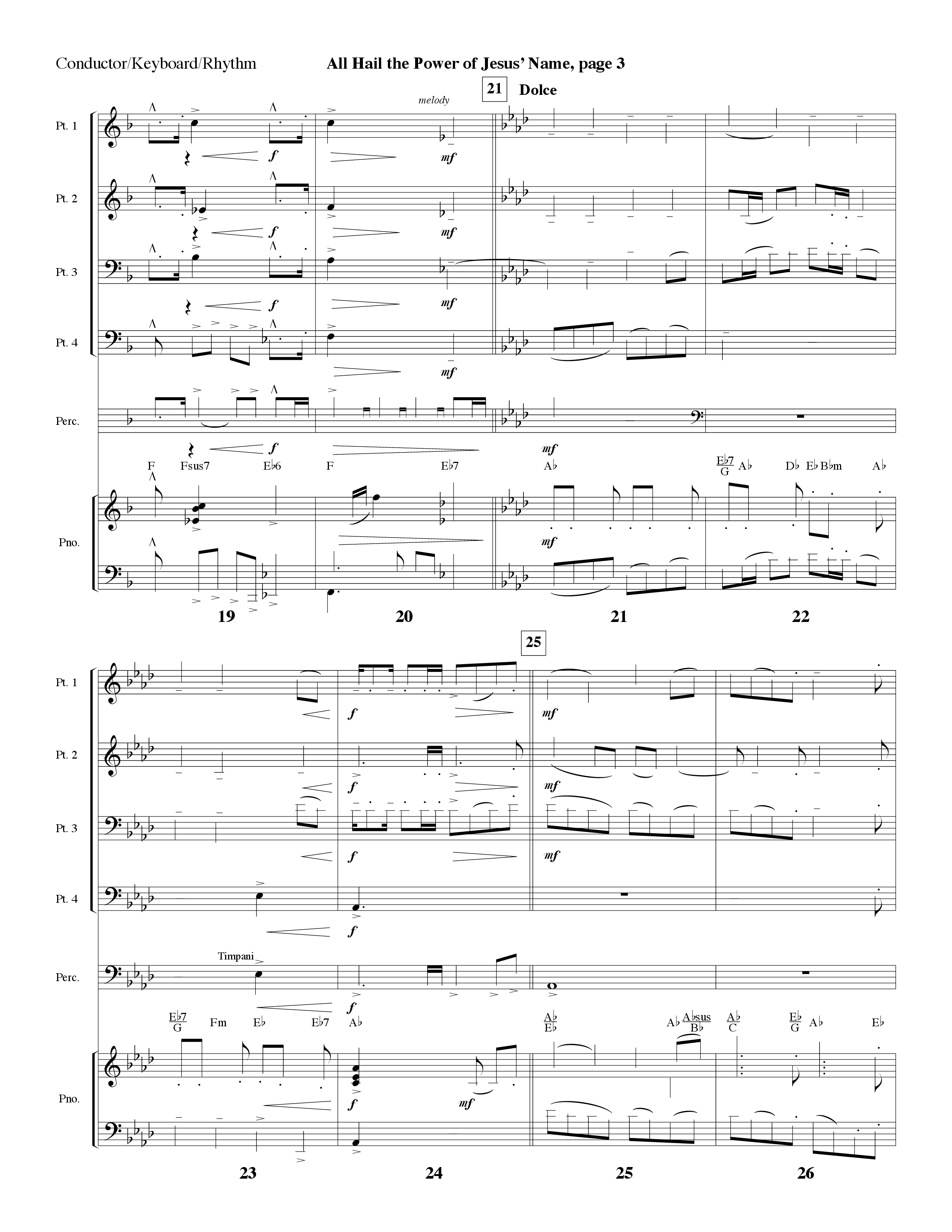 All Hail The Power Of Jesus' Name (Instrumental) Orchestration (Lifeway Worship / Arr. Bob Burroughs)