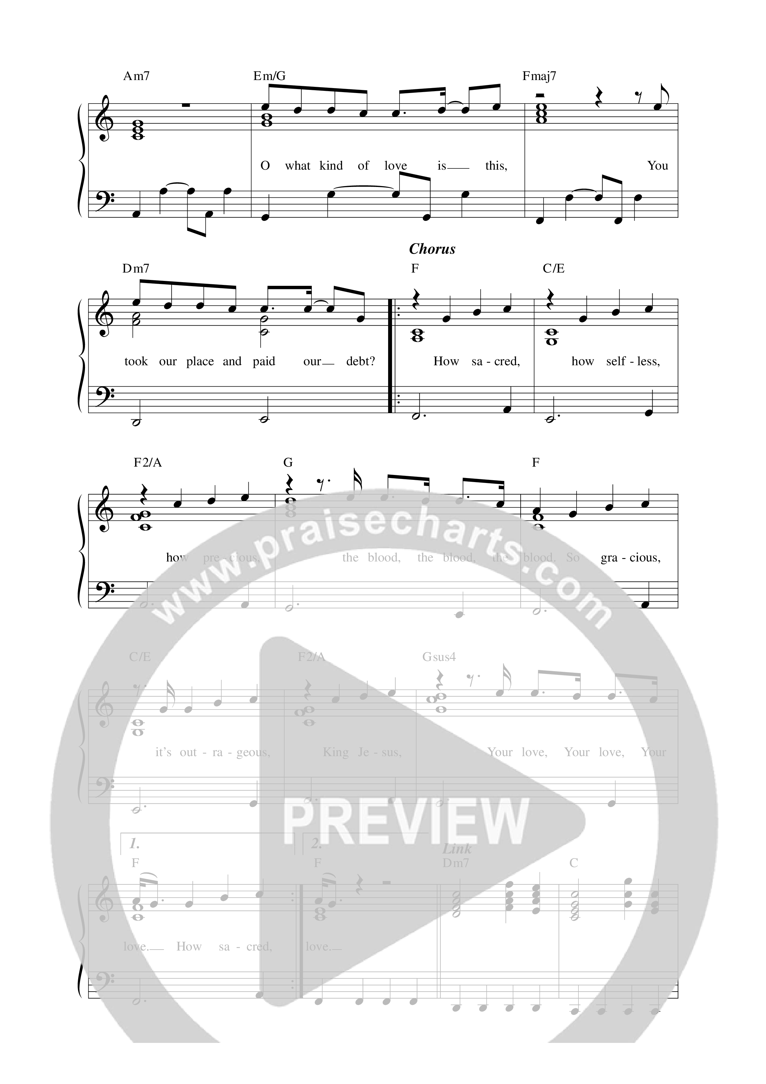 Love Is This (Live) Lead Sheet Melody (Matt Redman)