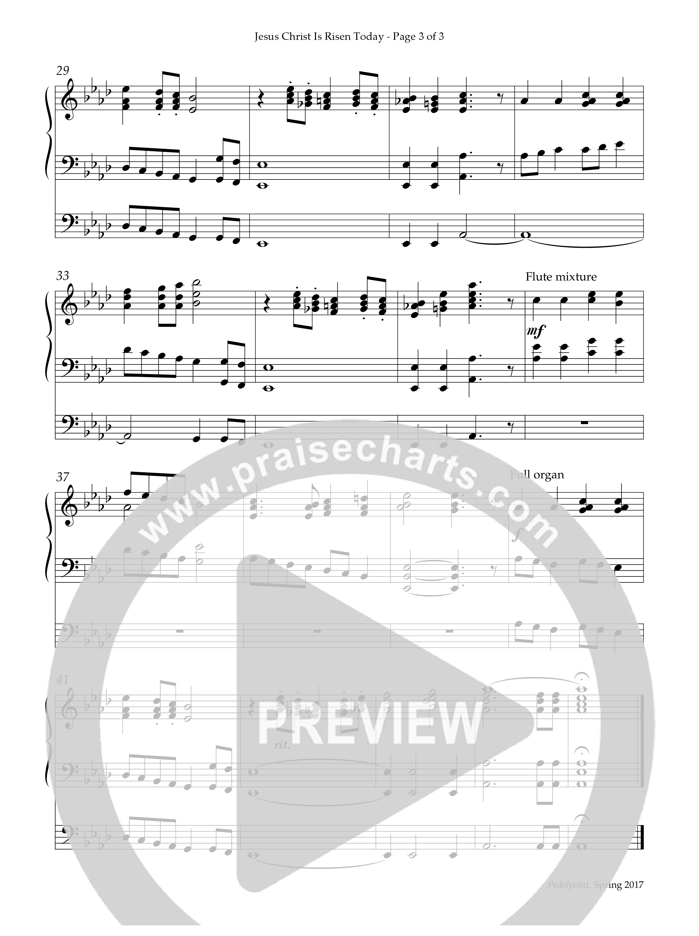 Jesus Christ Is Risen Today (Instrumental) Organ (Lifeway Worship / Arr. Phillip Keveren)