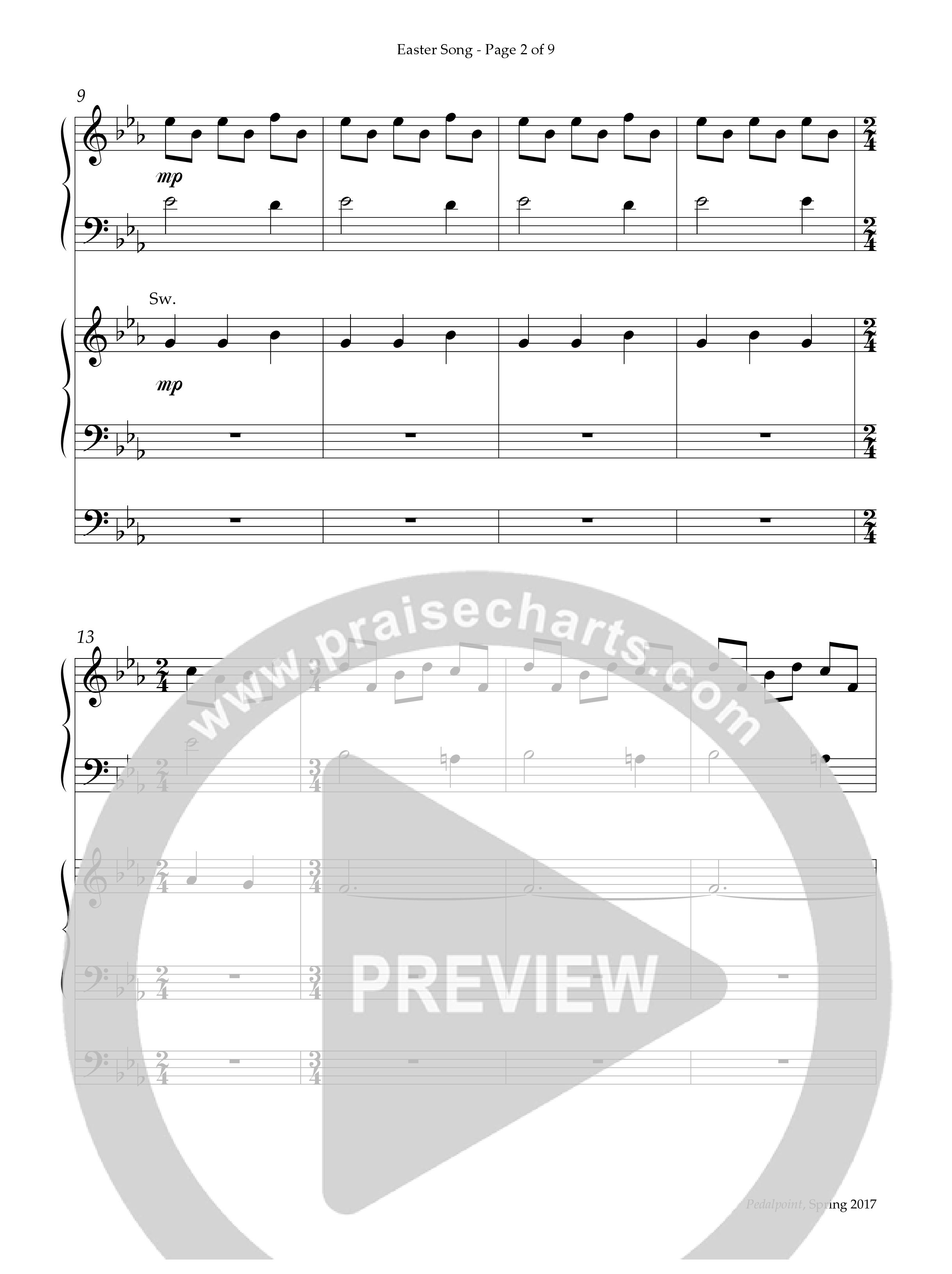 Easter Song (Instrumental) Piano-Organ (Lifeway Worship / Arr. Keith Christopher)