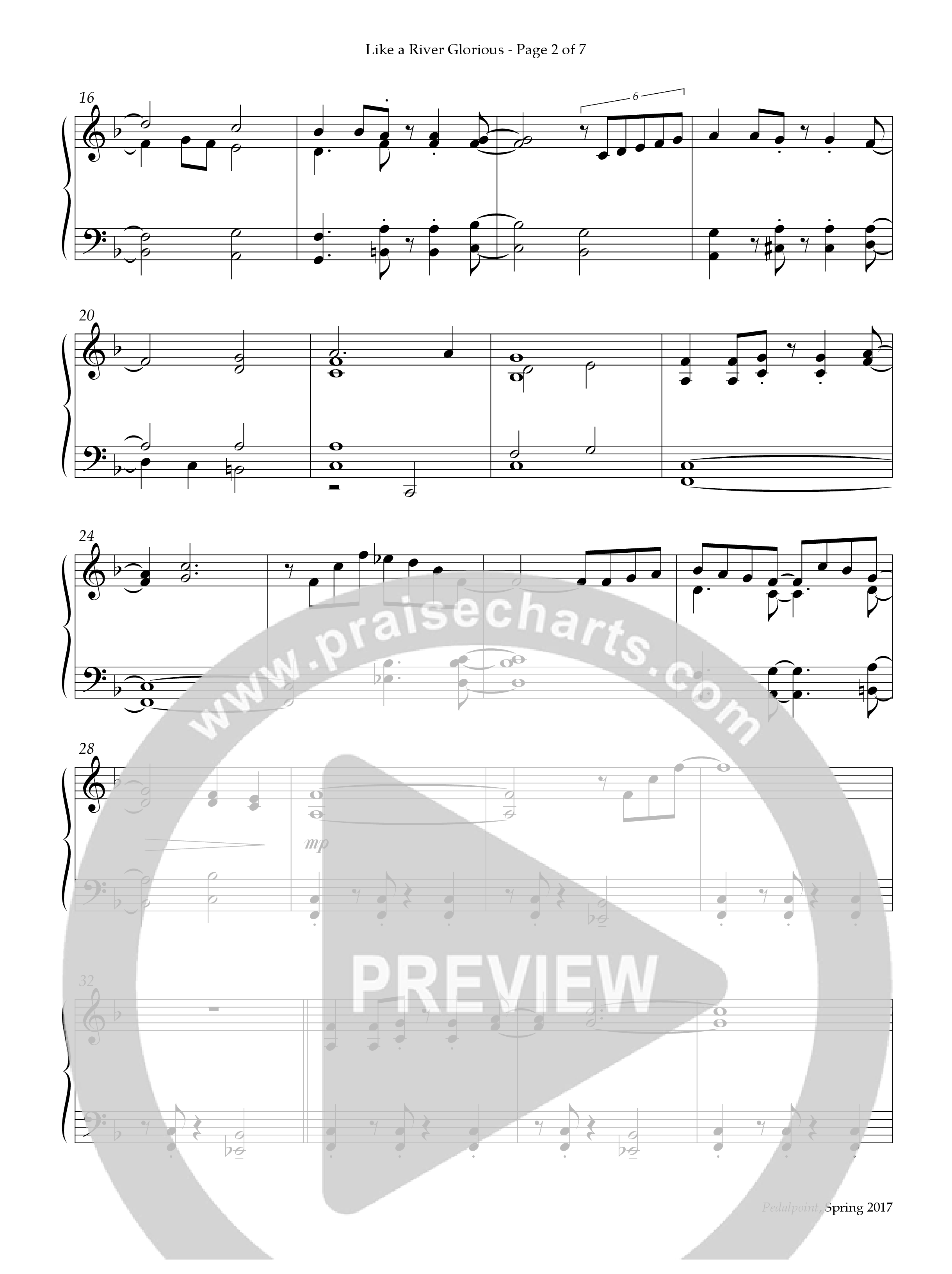 Like A River Glorious (Instrumental) Piano Solo (Lifeway Worship / Arr. Michael T. Turner)