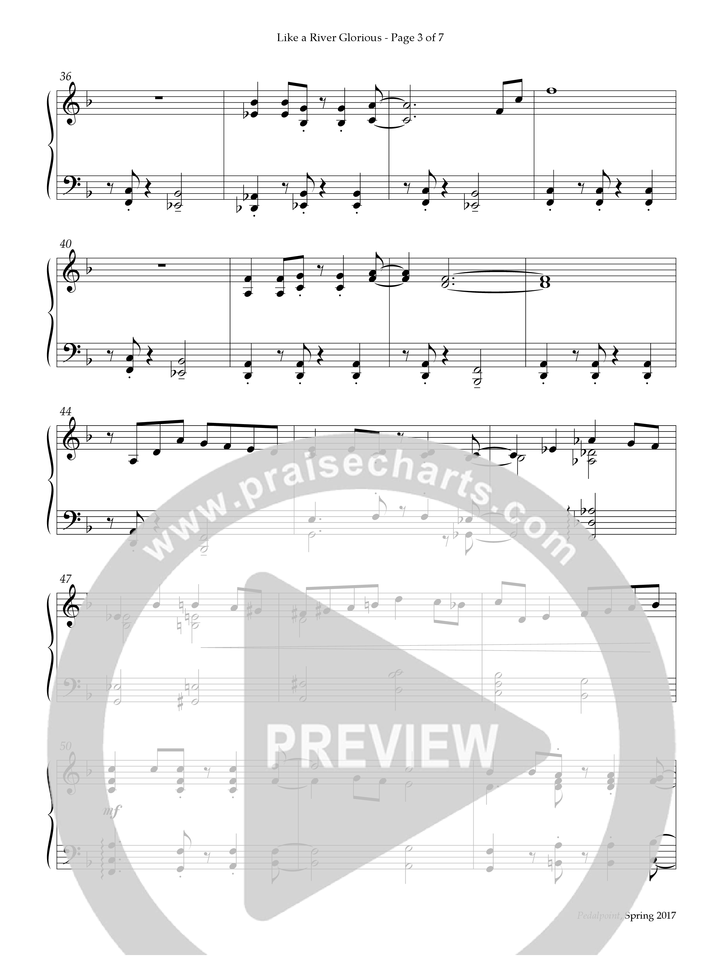 Like A River Glorious (Instrumental) Piano Solo (Lifeway Worship / Arr. Michael T. Turner)