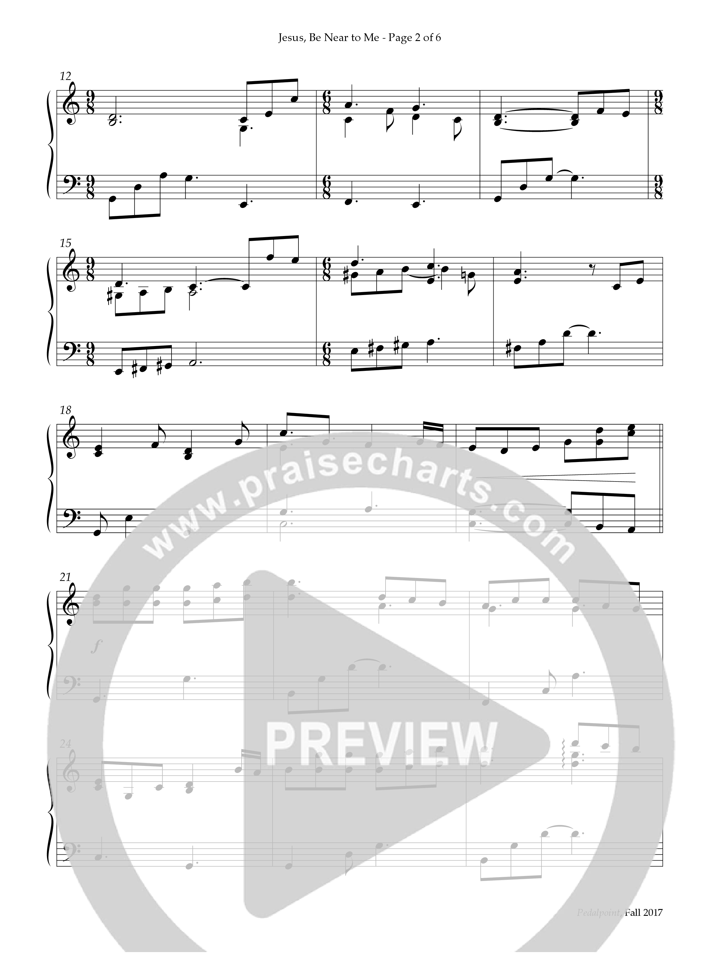 Jesus Be Near To Me (Instrumental) Piano Solo (Lifeway Worship / Arr. Richard Kingsmore)