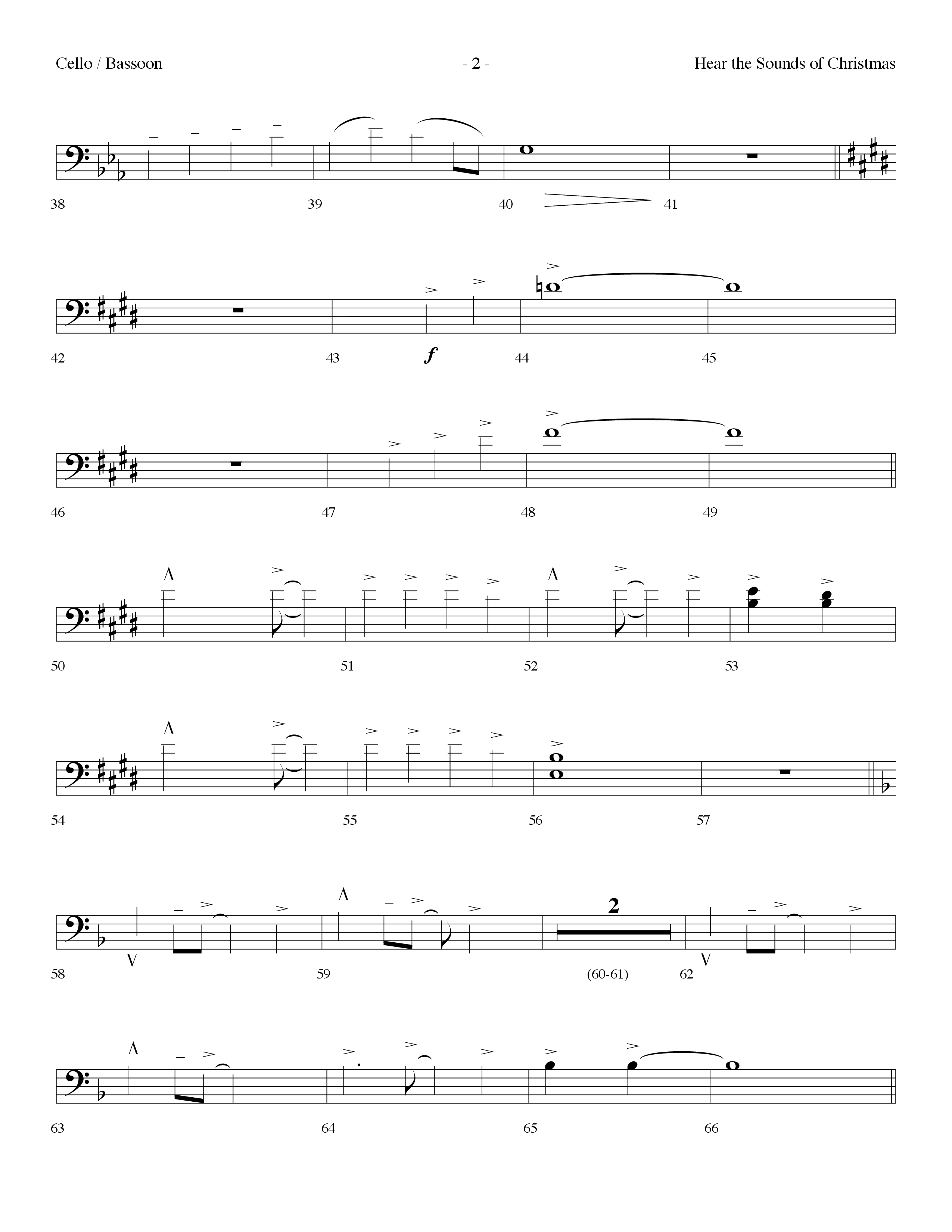 Hear The Sounds Of Christmas (with Angels We Have Heard On High) (Choral Anthem SATB) Cello (Lifeway Choral / Arr. Dennis Allen)