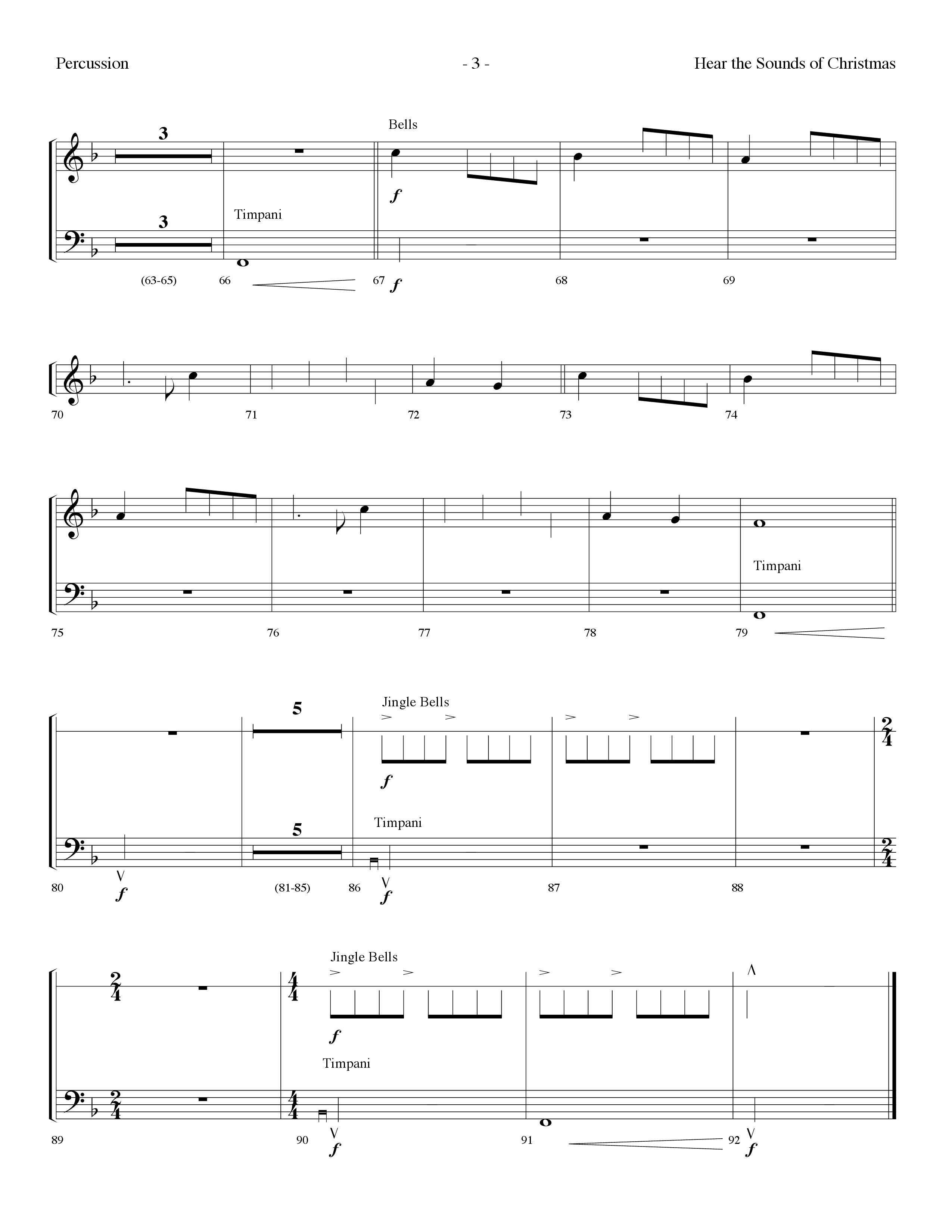 Hear The Sounds Of Christmas (with Angels We Have Heard On High) (Choral Anthem SATB) Percussion (Lifeway Choral / Arr. Dennis Allen)