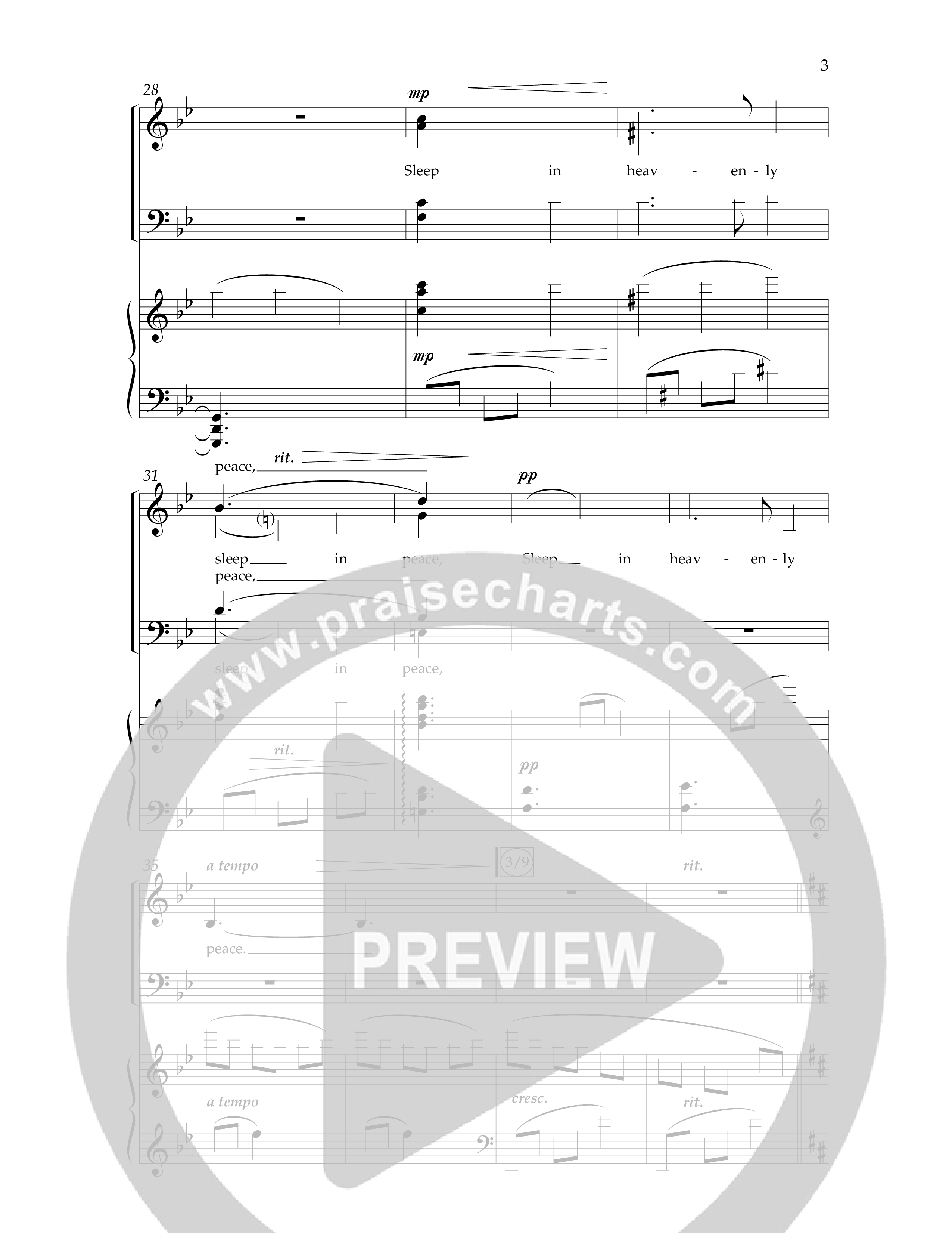 Silent Night (Choral Anthem SATB) Anthem (SATB/Piano) (Lifeway Choral / Arr. Phillip Keveren)