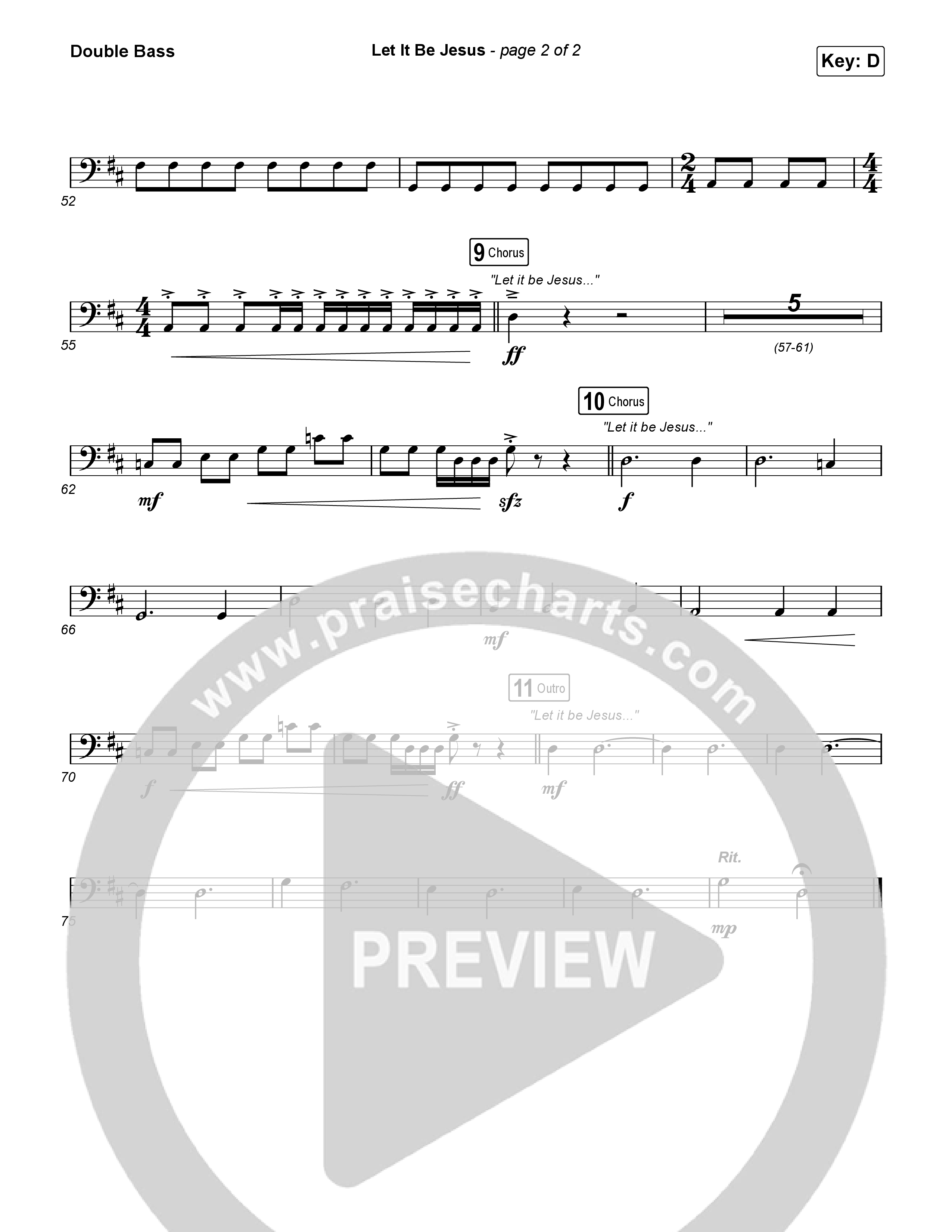 Let It Be Jesus (Live) String Bass (We The Kingdom)