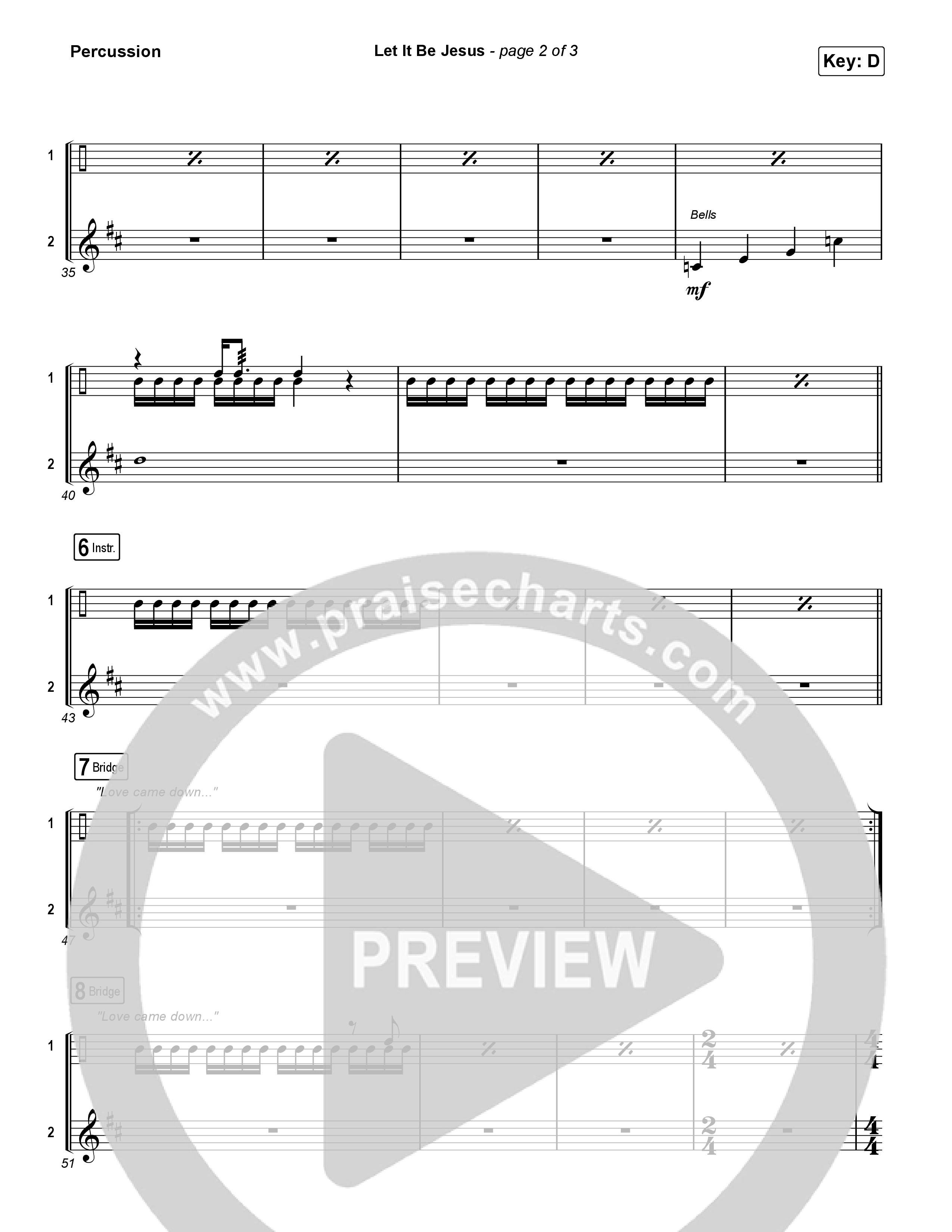 Let It Be Jesus (Live) Percussion (We The Kingdom)