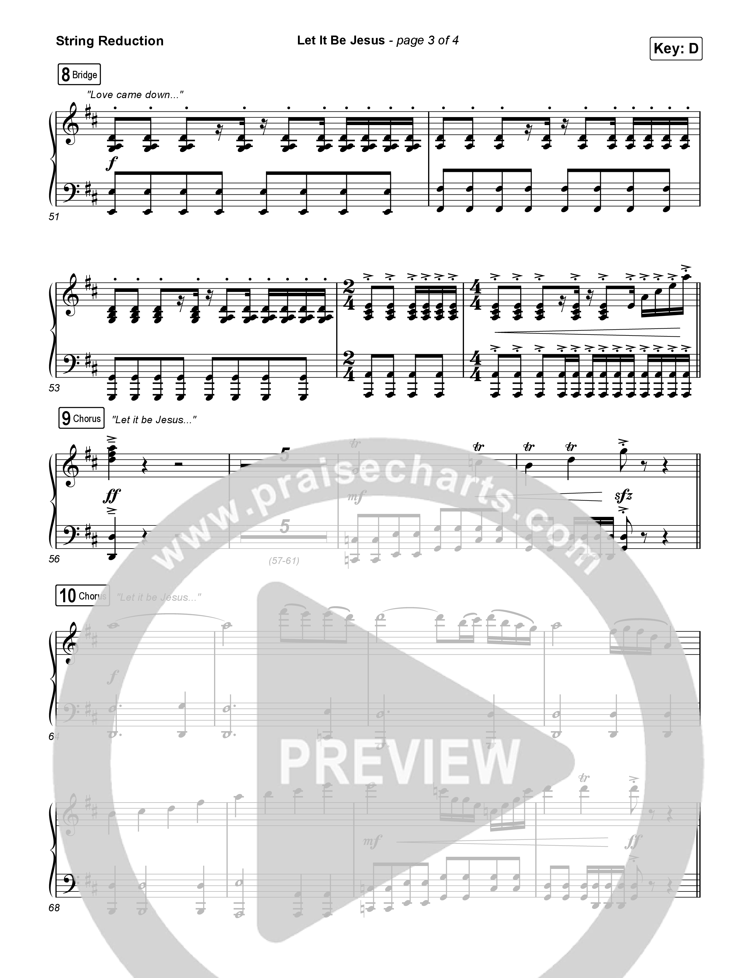 Let It Be Jesus (Live) String Reduction (We The Kingdom)