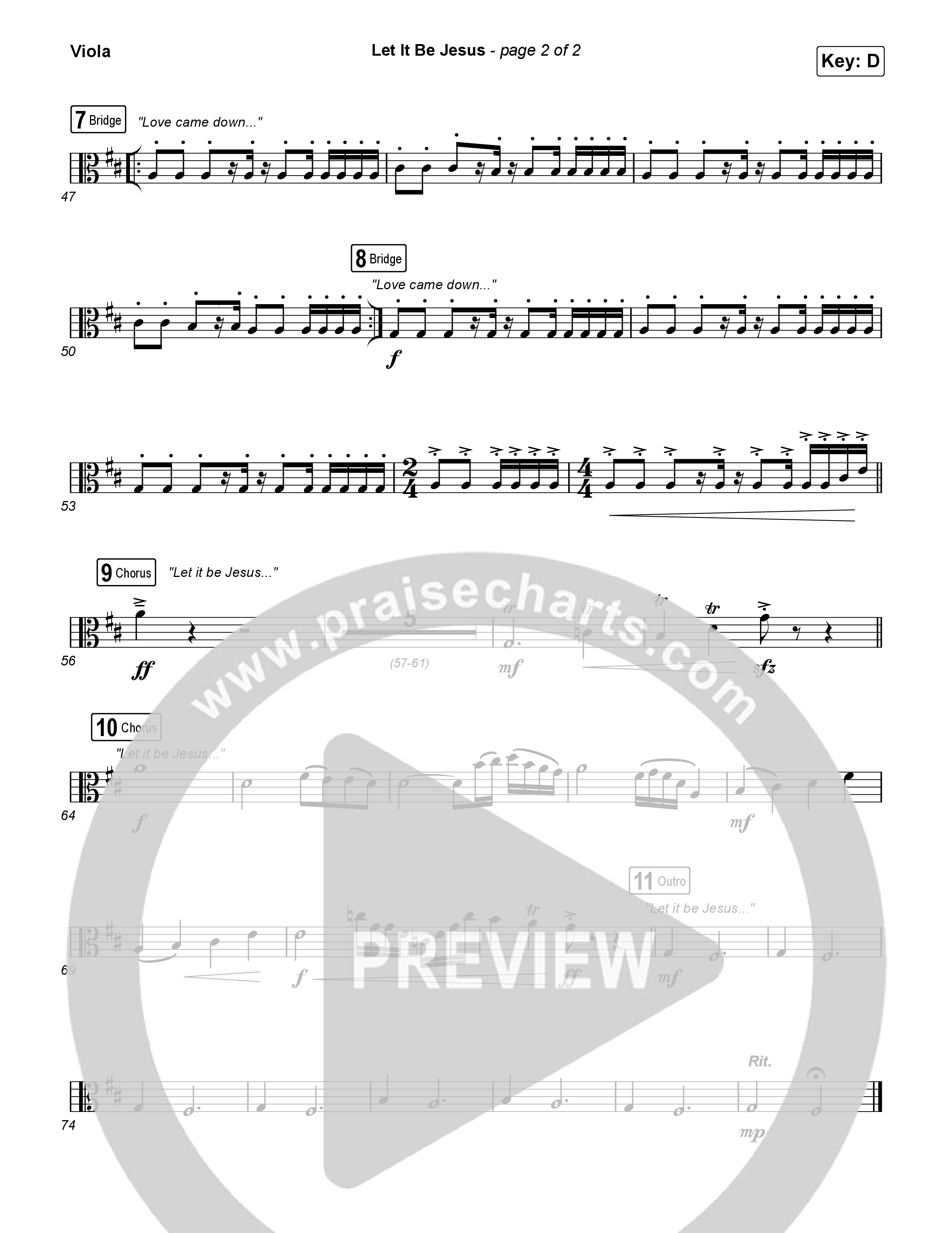 Let It Be Jesus (Live) Viola (We The Kingdom)