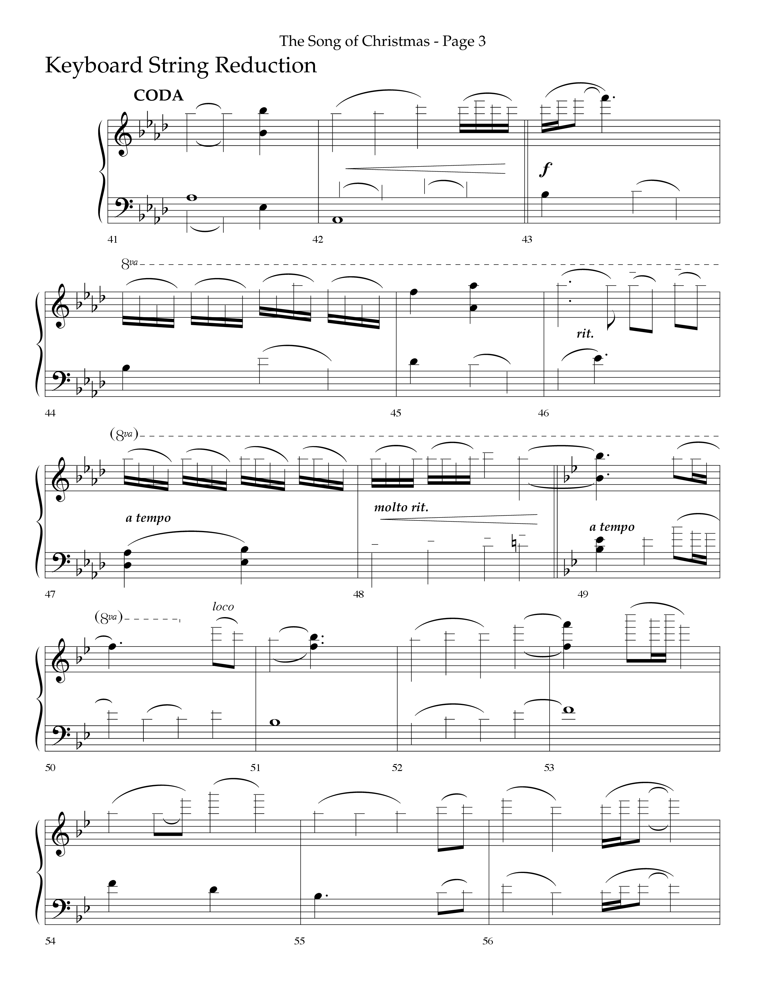 The Song Of Christmas (Choral Anthem SATB) String Reduction (Lifeway Choral / Arr. Cliff Duren)