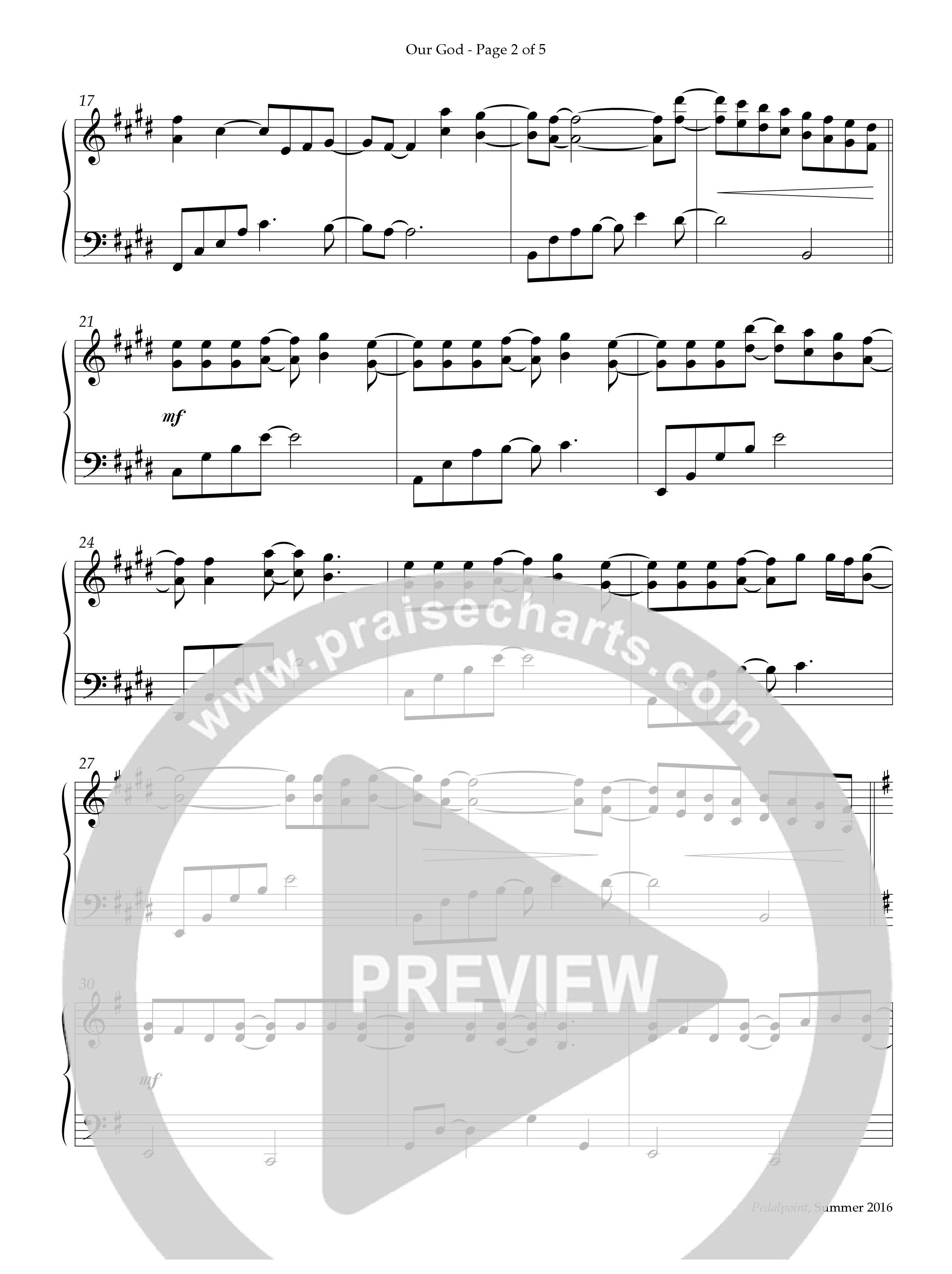 Our God (Instrumental) Piano Solo (Lifeway Worship / Arr. Bill Wolaver)