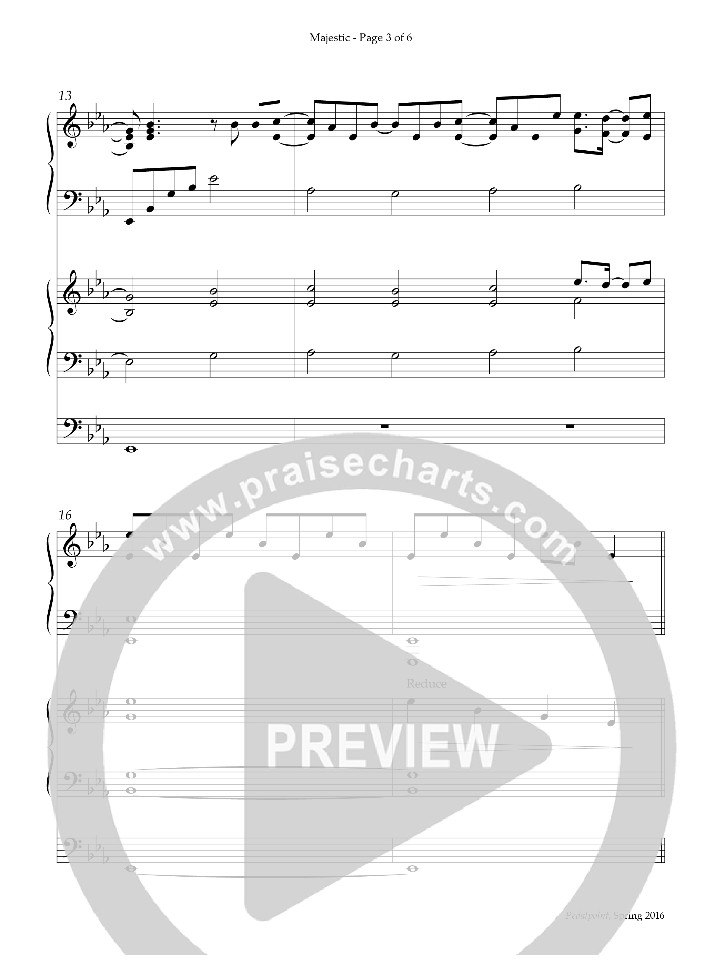 Majestic (Instrumental) Piano-Organ (Lifeway Worship / Arr. Keith Christopher)