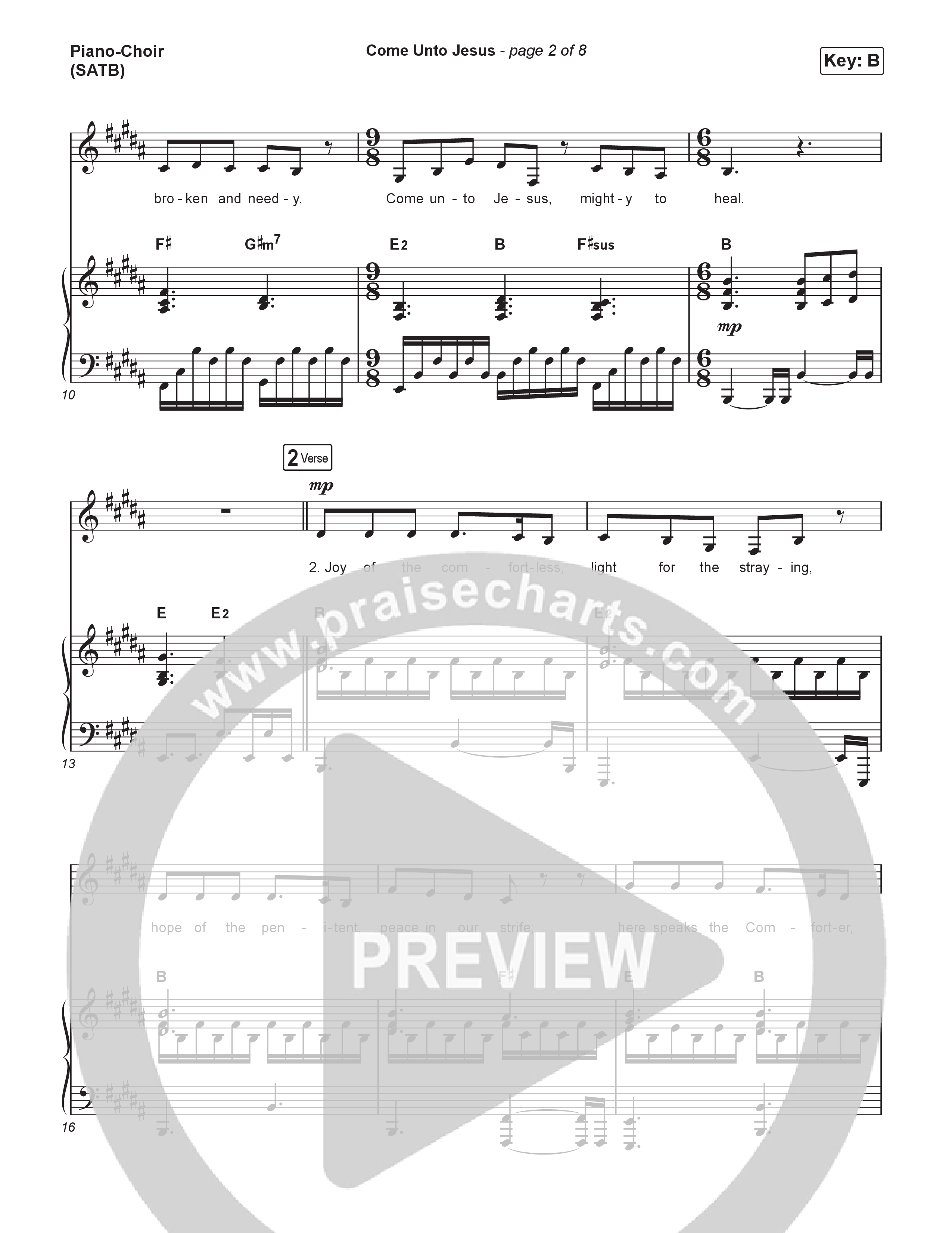 Come Unto Jesus Piano/Vocal Pack (Laura Story)