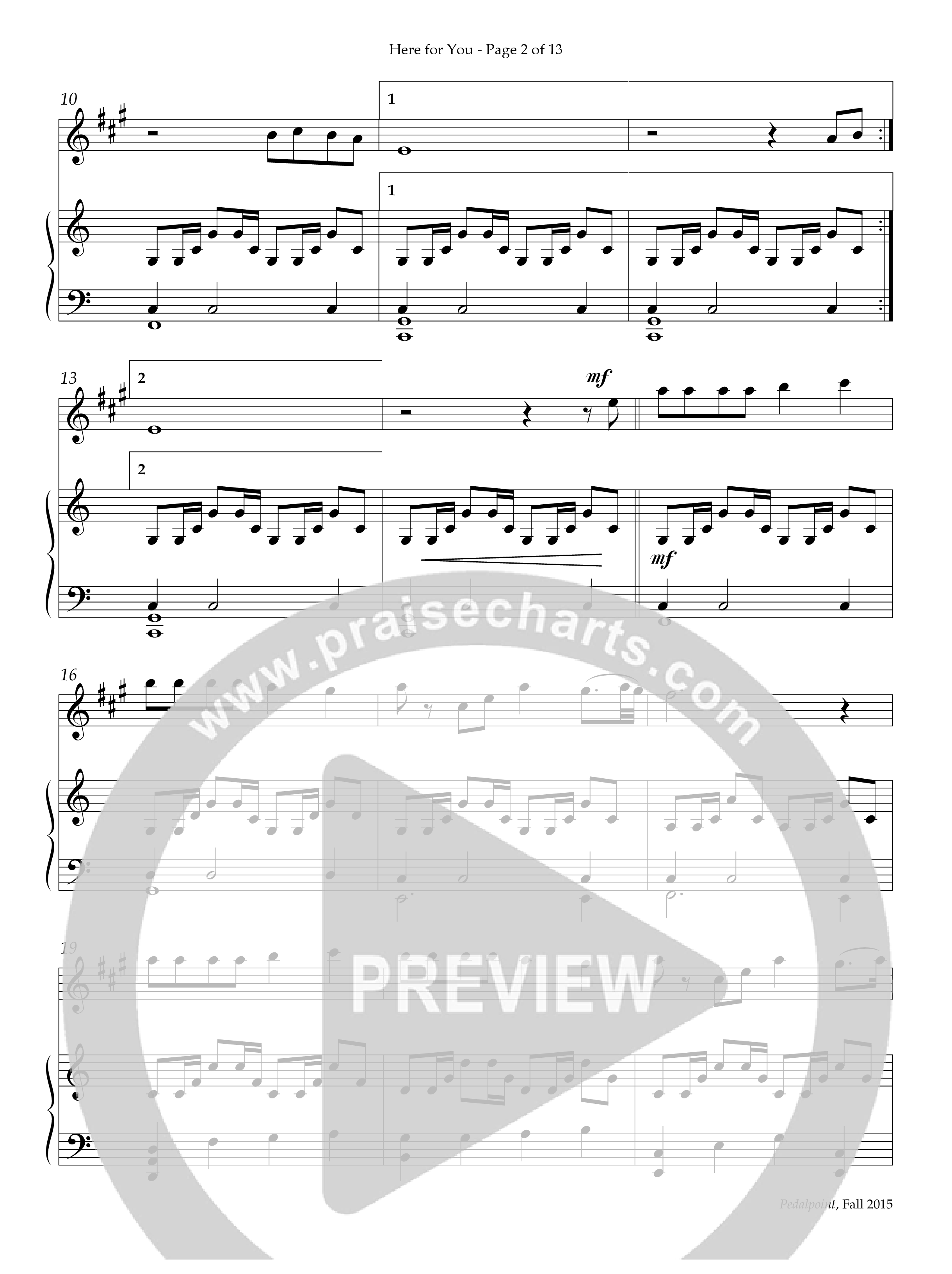 Here For You (Instrumental) Alto Sax & Piano (Lifeway Worship / Arr. Jay Rouse)