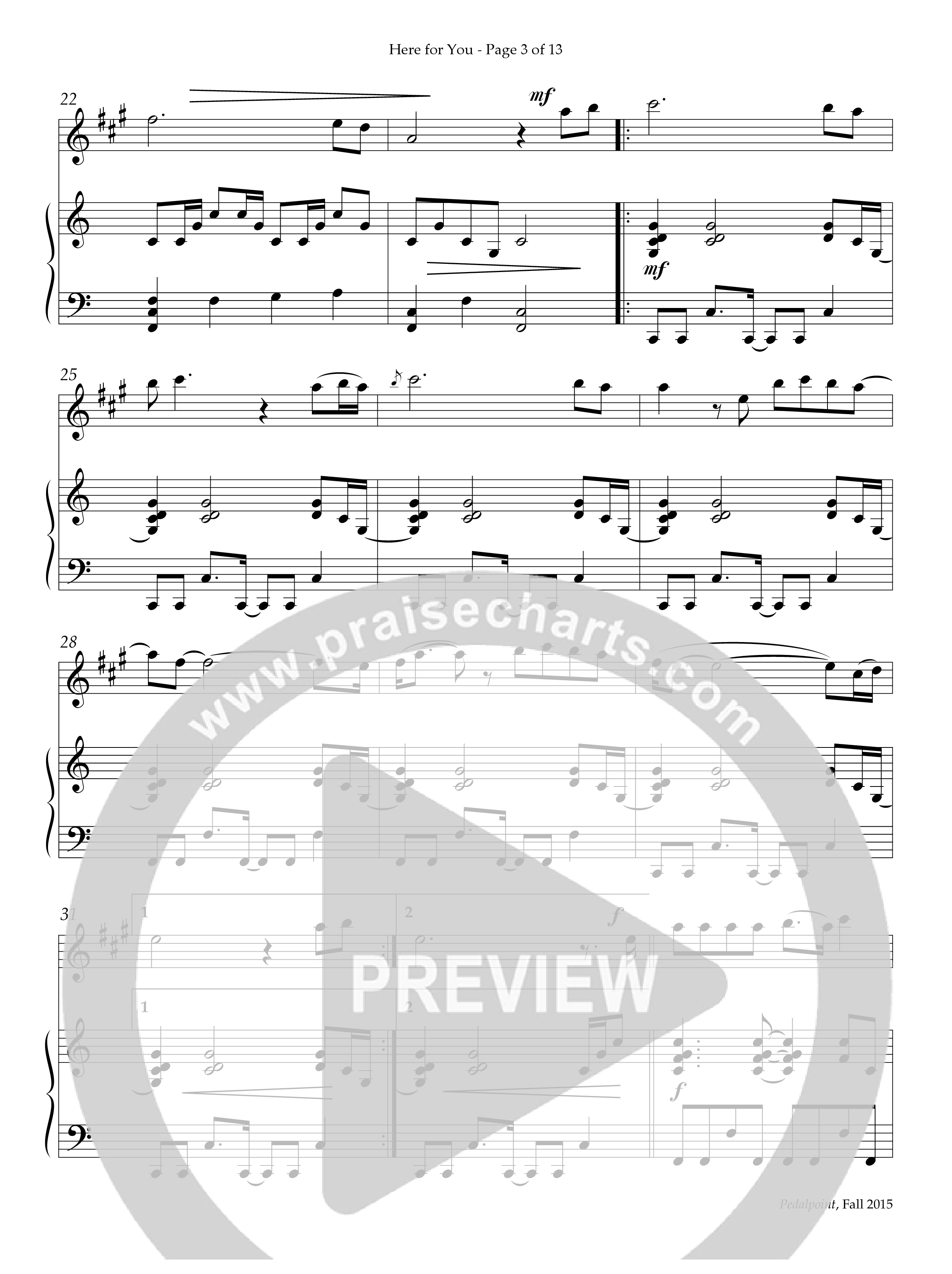 Here For You (Instrumental) Alto Sax & Piano (Lifeway Worship / Arr. Jay Rouse)