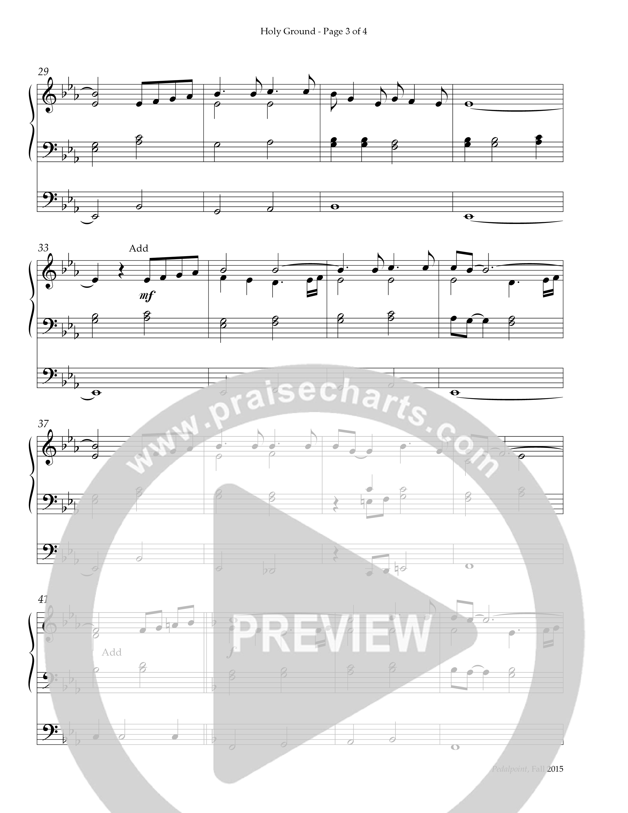 Holy Ground (Instrumental) Organ (Lifeway Worship / Arr. Keith Christopher)