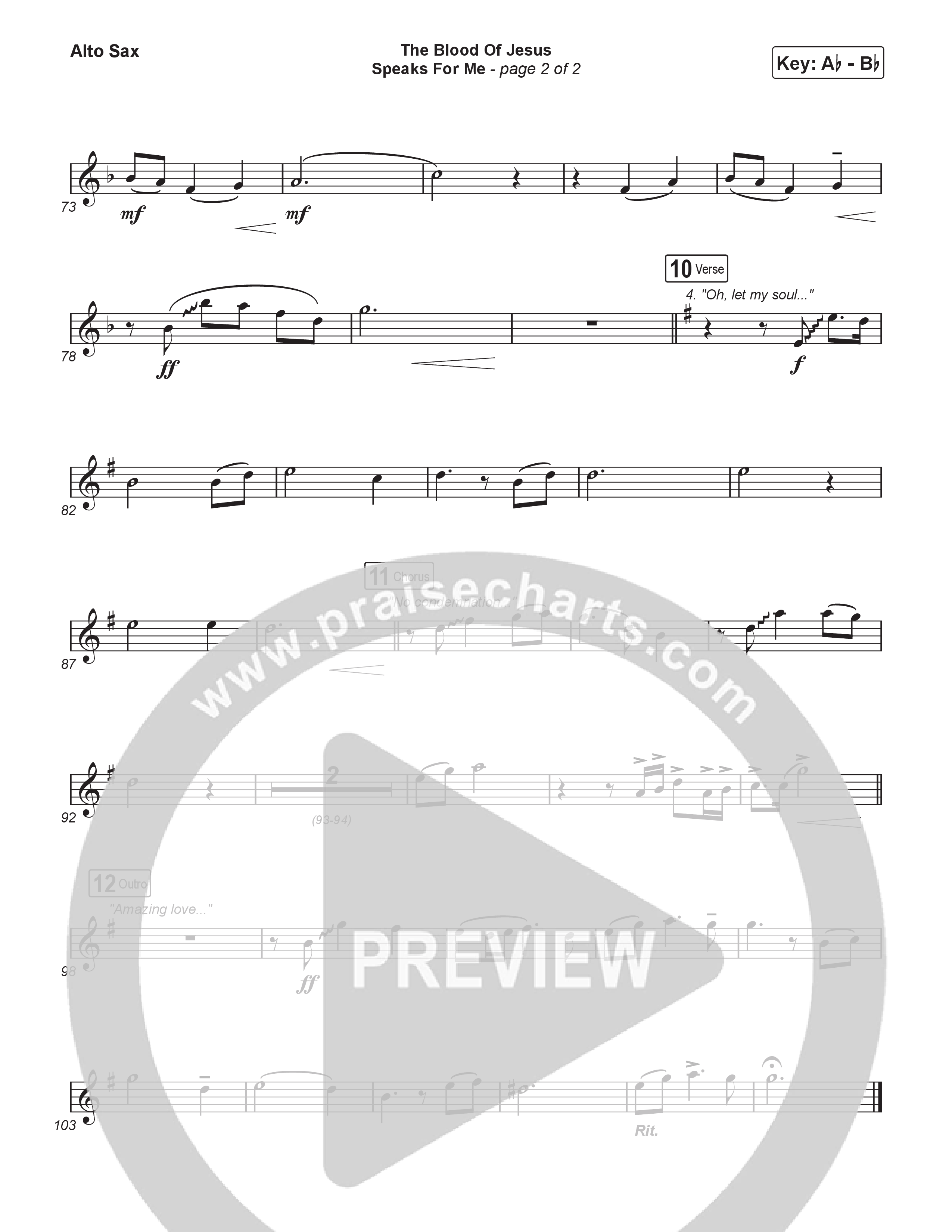 The Blood Of Jesus Speaks For Me (Choral/SATB) Sax Pack (Travis Cottrell / Brooke Voland / Arr. Mason Brown)