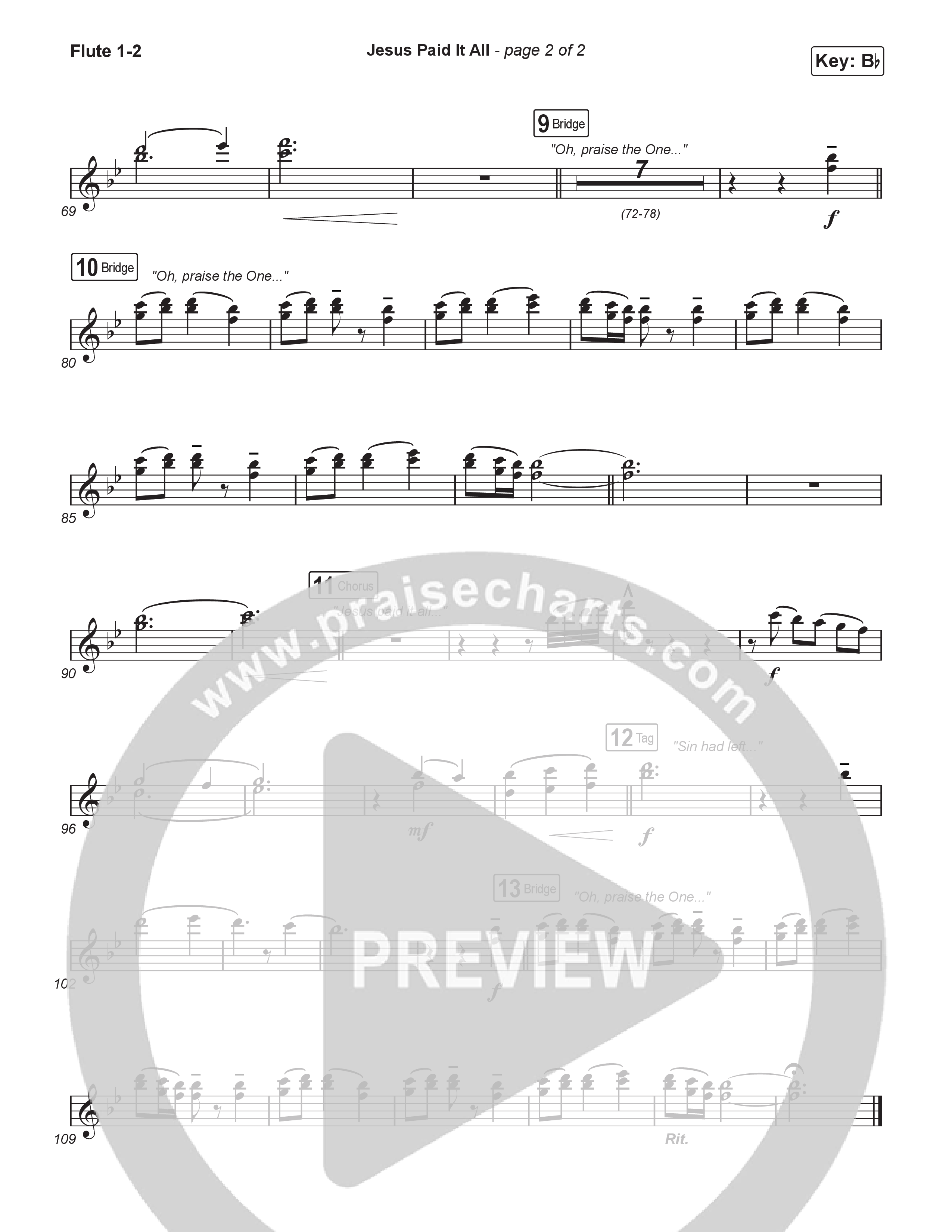 Jesus Paid It All (Choral/SATB) Wind Pack (Travis Cottrell / Arr. Mason Brown)