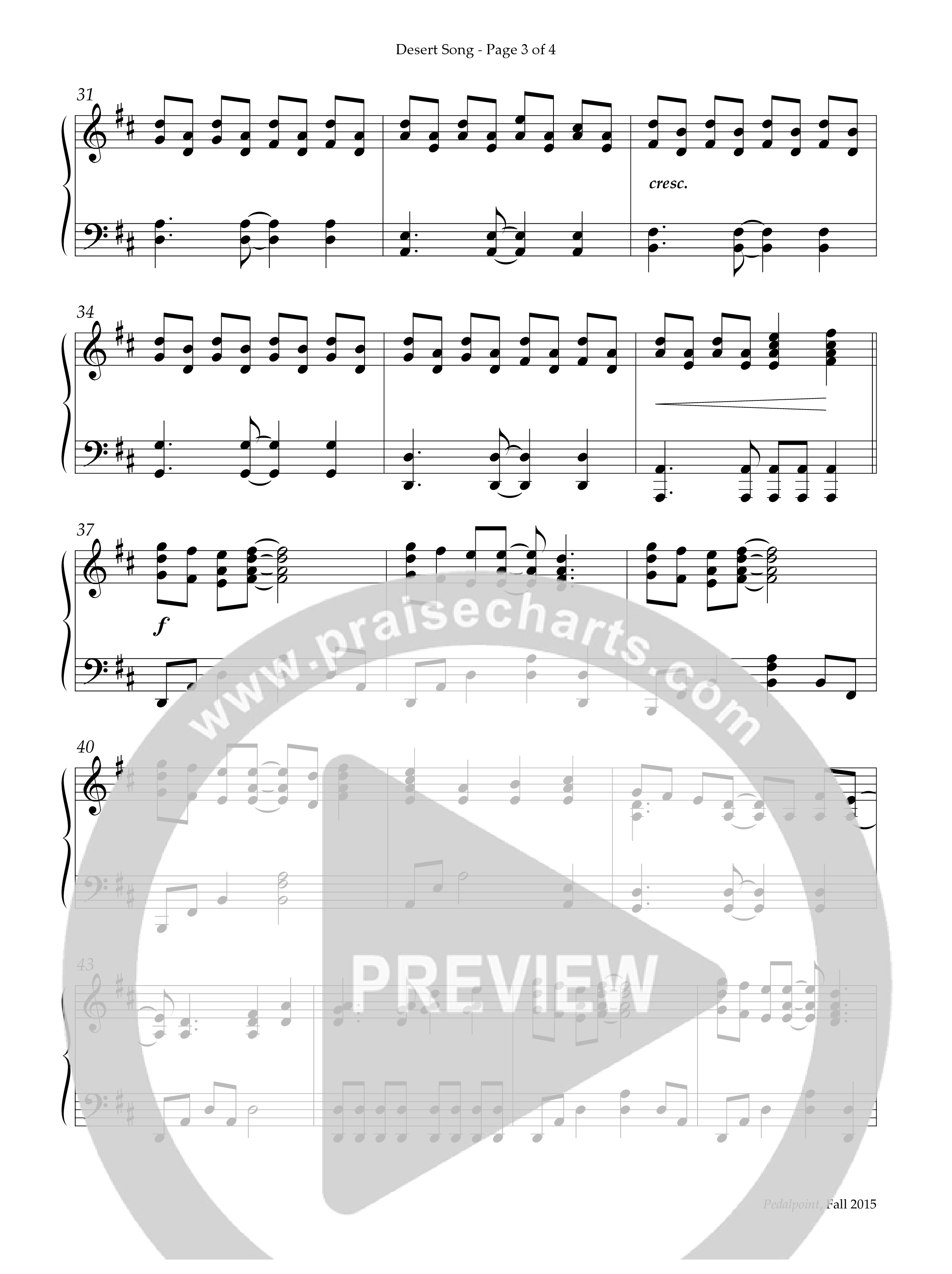 Desert Song (Instrumental) Piano Solo (Lifeway Worship / Arr. Richard Kingsmore)