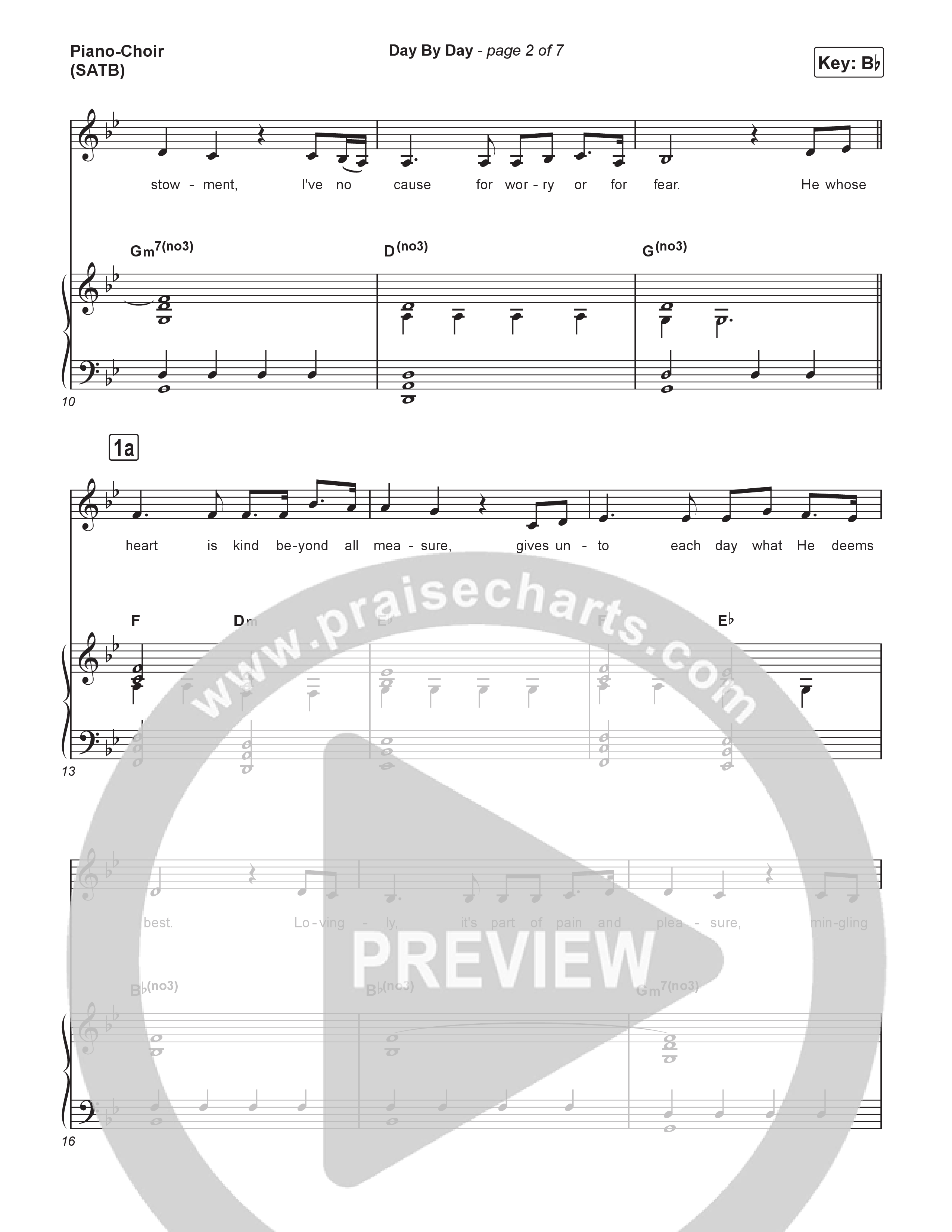 Day By Day (Choral/SATB) Piano/Vocal (SATB) (Travis Cottrell / Lily Cottrell / Arr. Mason Brown)
