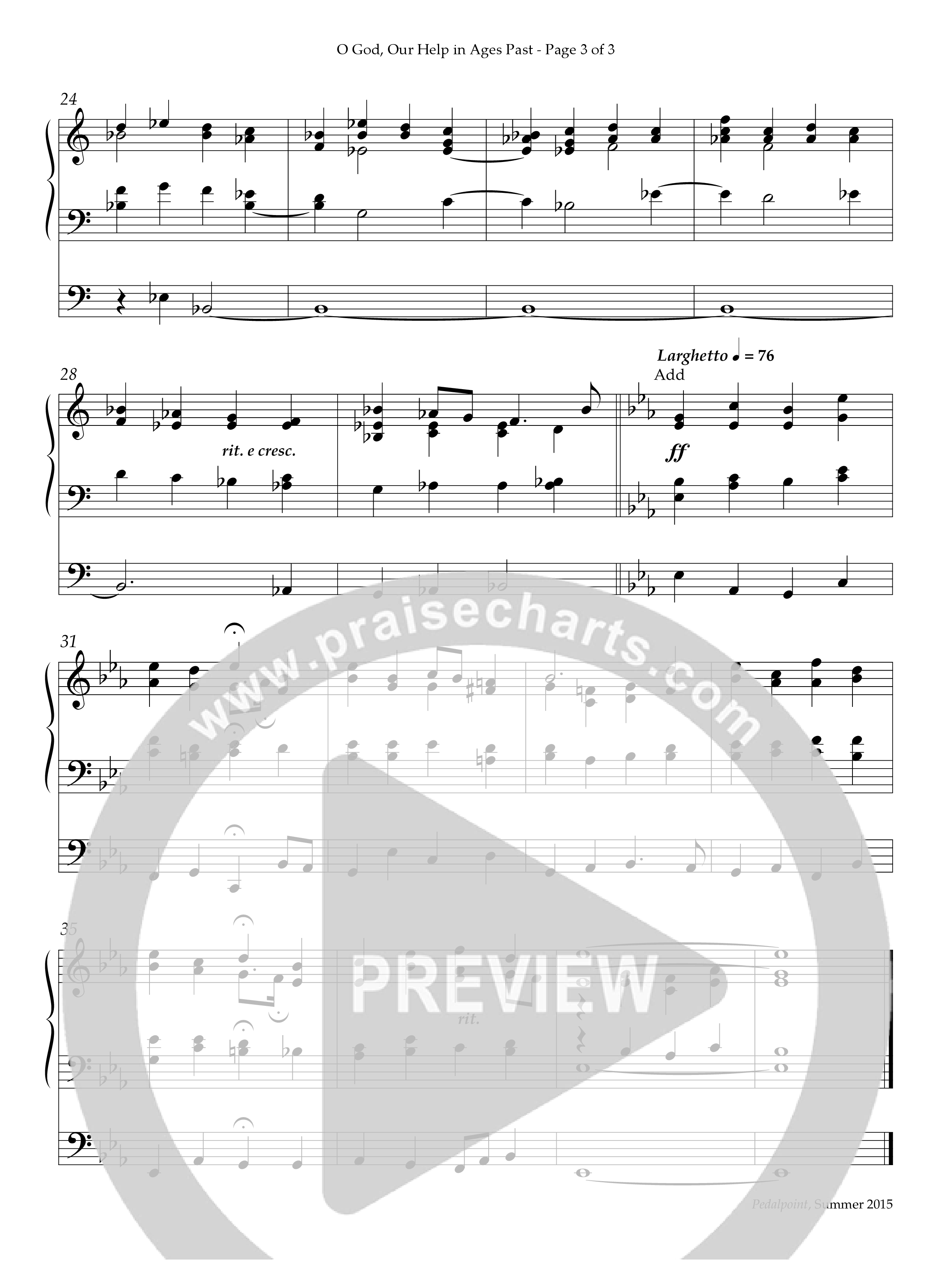 O God Our Help In Ages Past (Instrumental) Organ (Lifeway Worship / Arr. Jean E. Middleswarth)