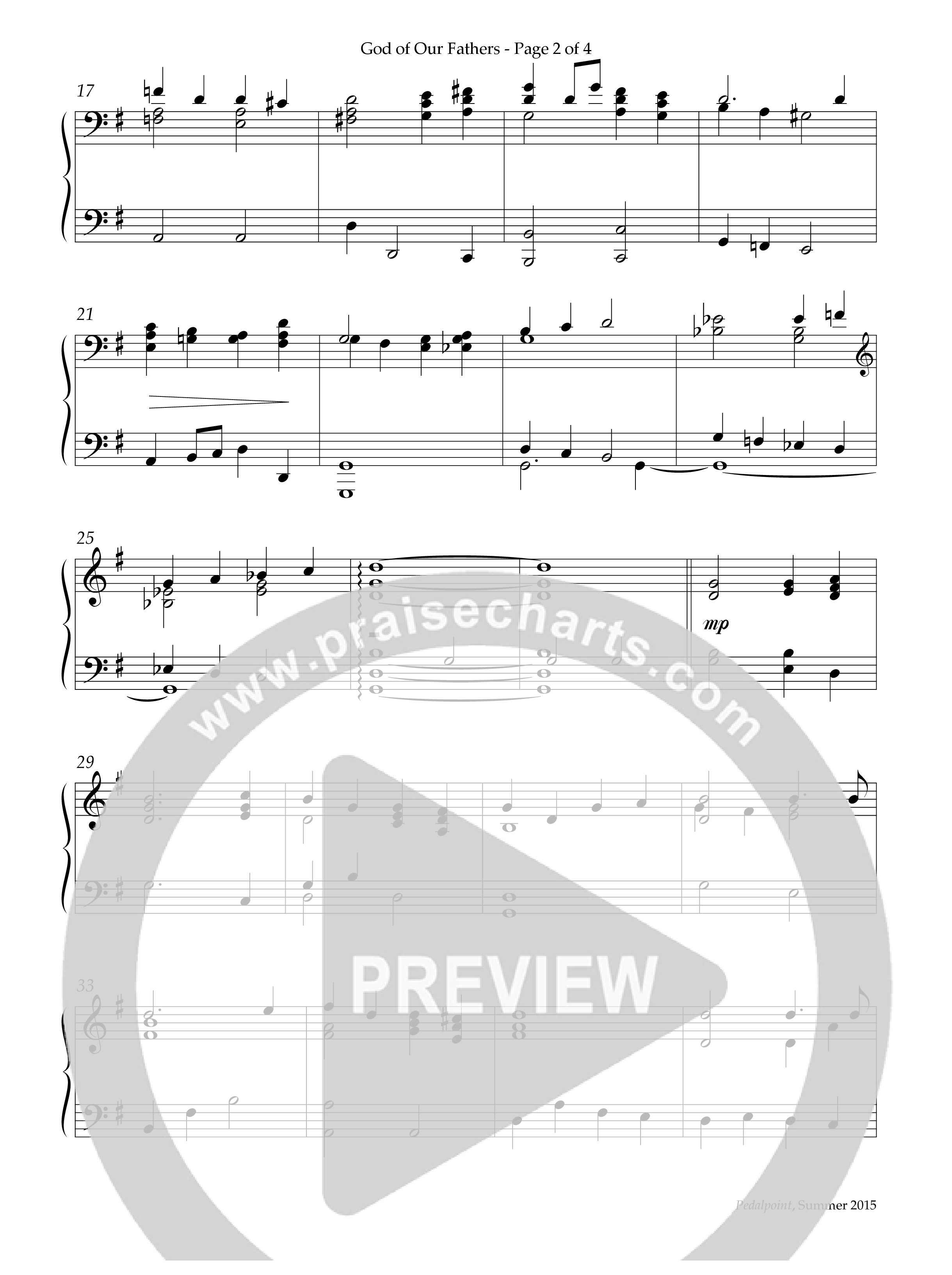 God Of Our Fathers (Instrumental) Piano Solo (Lifeway Worship / Arr. Cindy Berry)