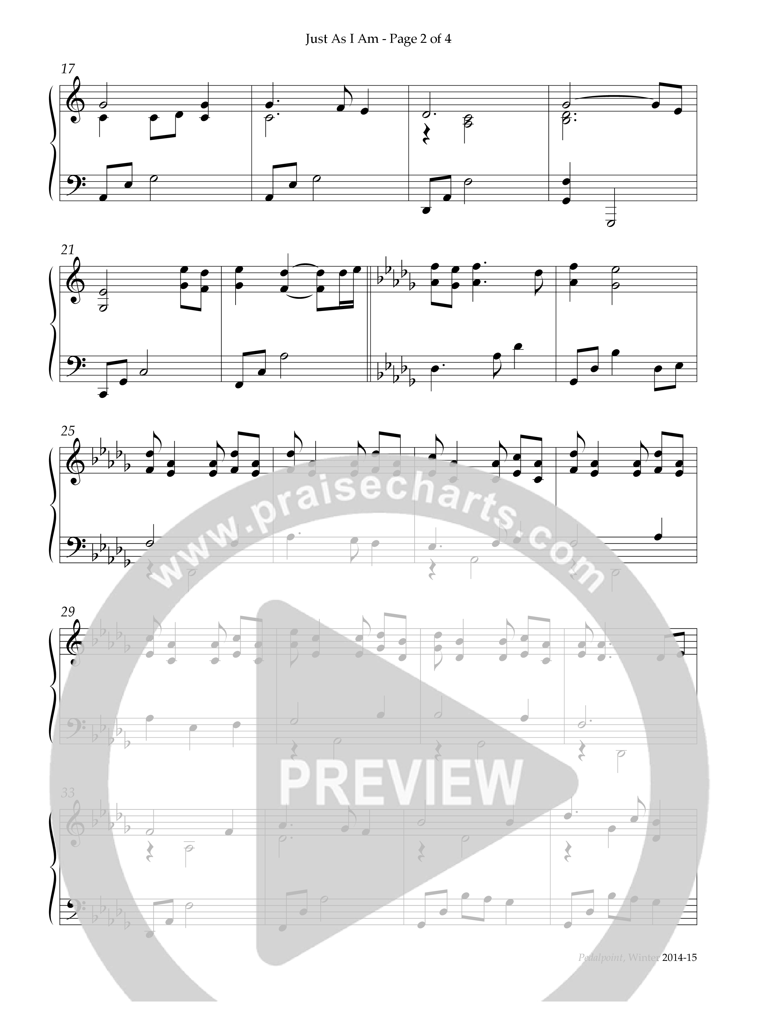 Just As I Am (Instrumental) Piano Solo (Lifeway Worship / Arr. Keith Christopher)