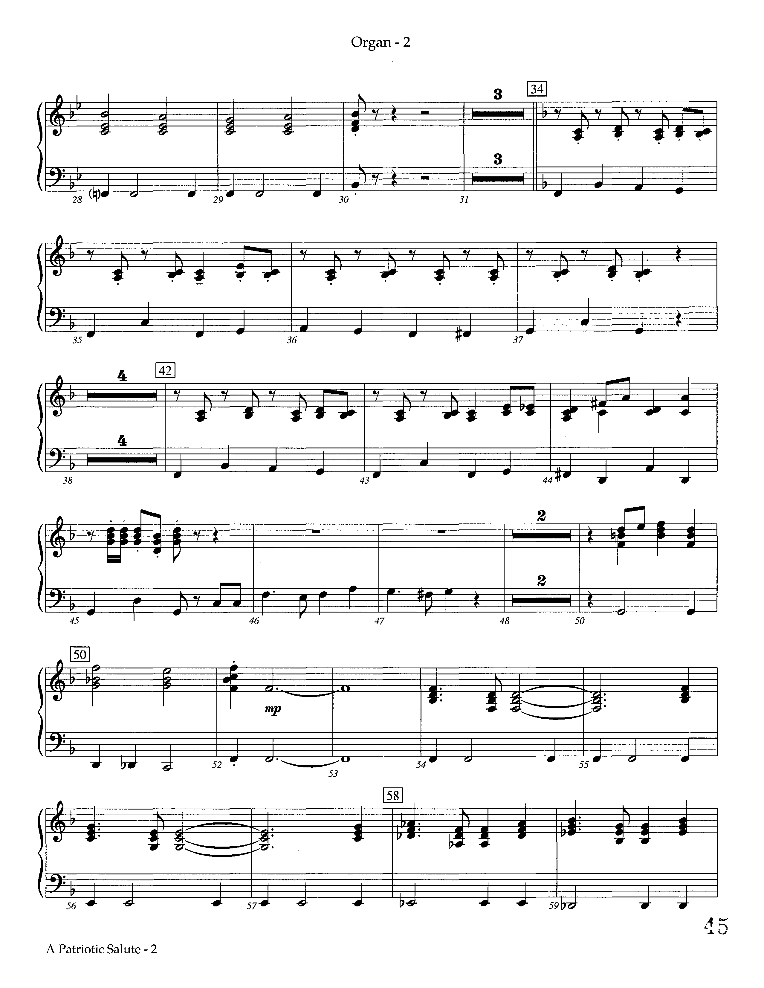 A Patriotic Salute (Instrumental) Organ (Lifeway Worship / Arr. Richard Kingsmore)